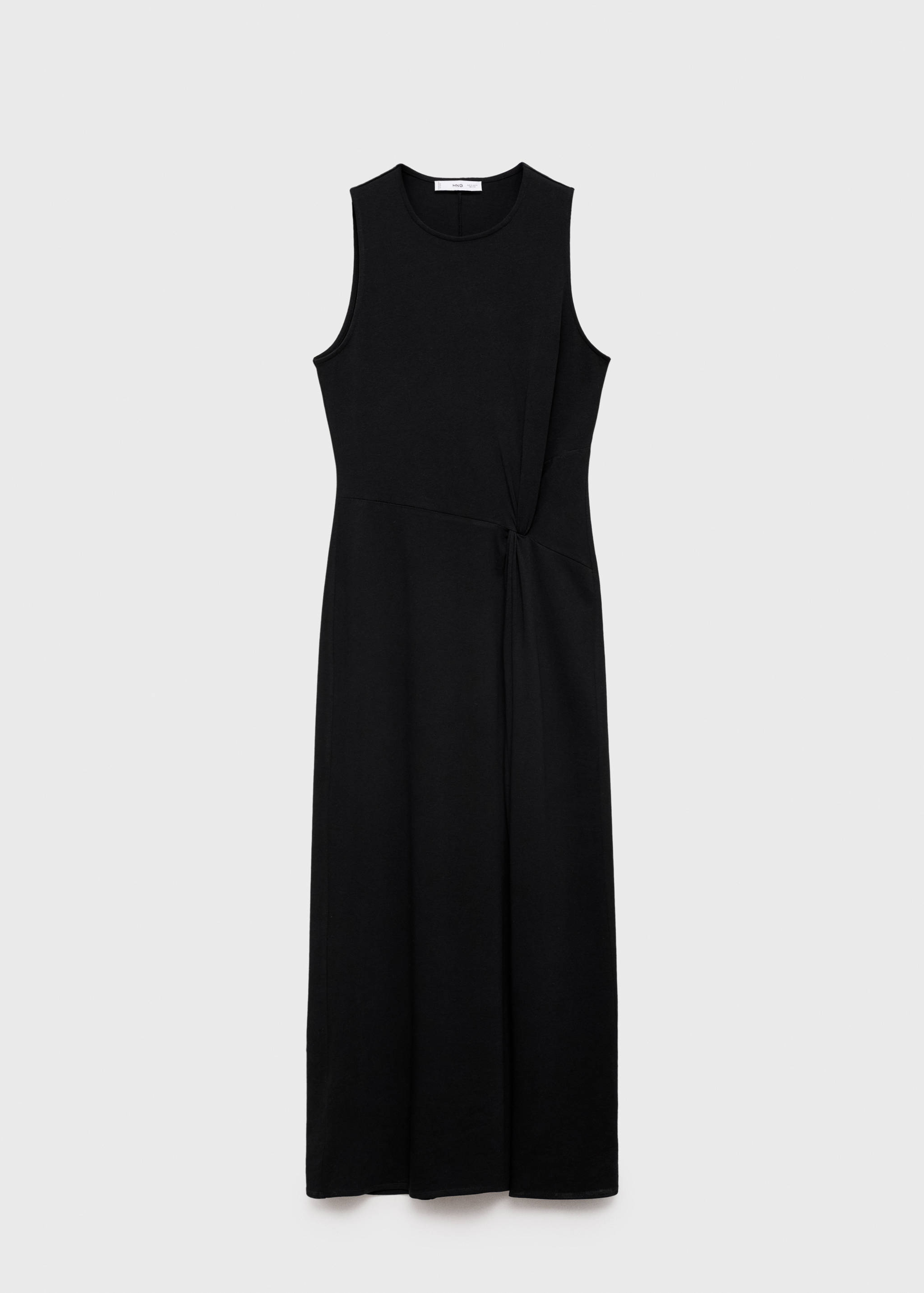 Robe midi en coton froncé - Article sans modèle