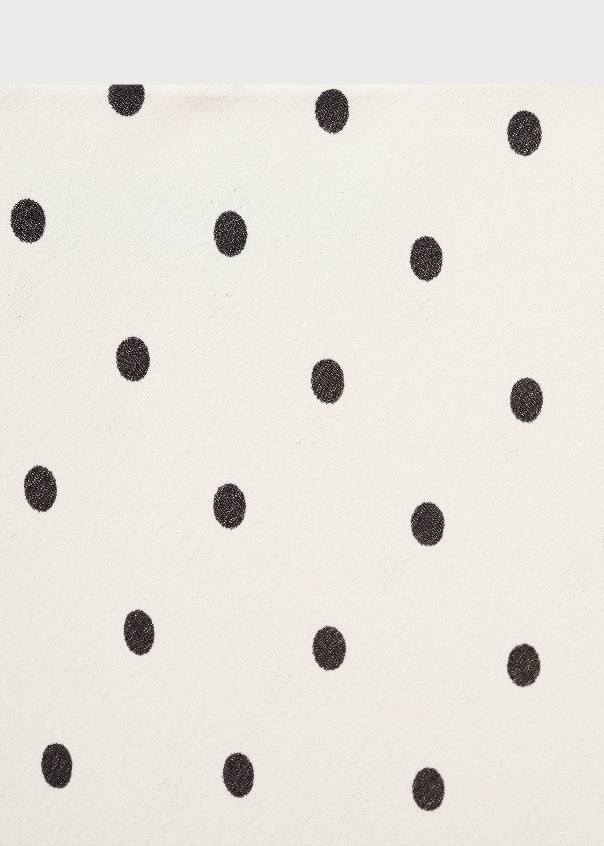 Long polka-dot skirt - Details of the article 8, Off White. Ref: 17022911-00.