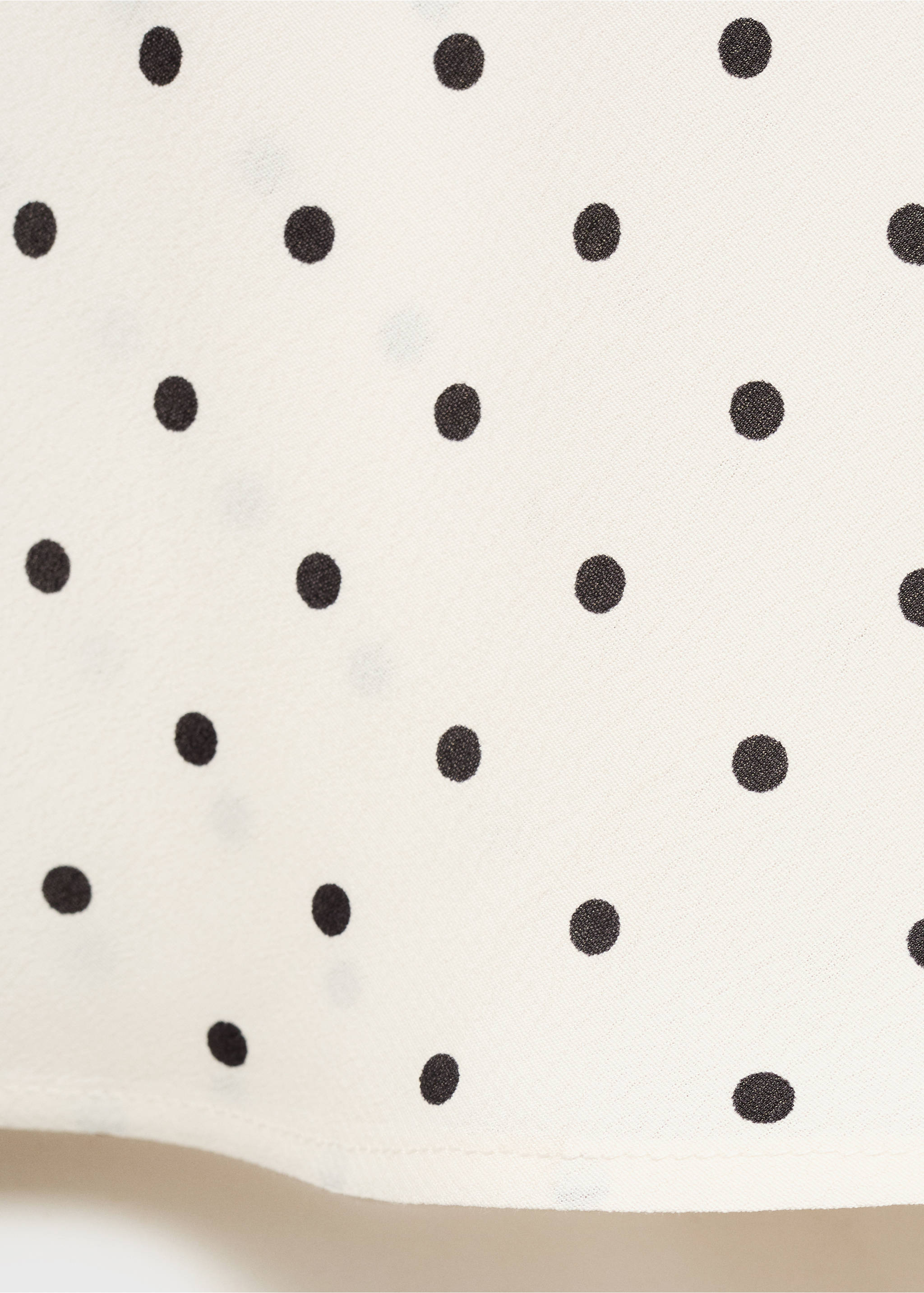 Long polka-dot skirt - Details of the article 0, Off White. Ref: 17022911-00.