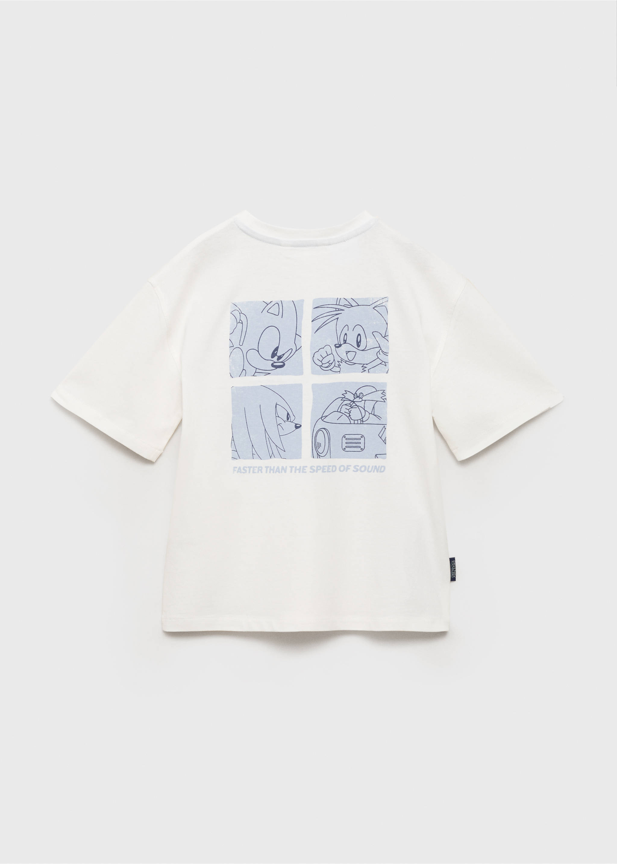 Sonic cotton t-shirt - Reverse of the article, Off White. Ref: 17022912-00.