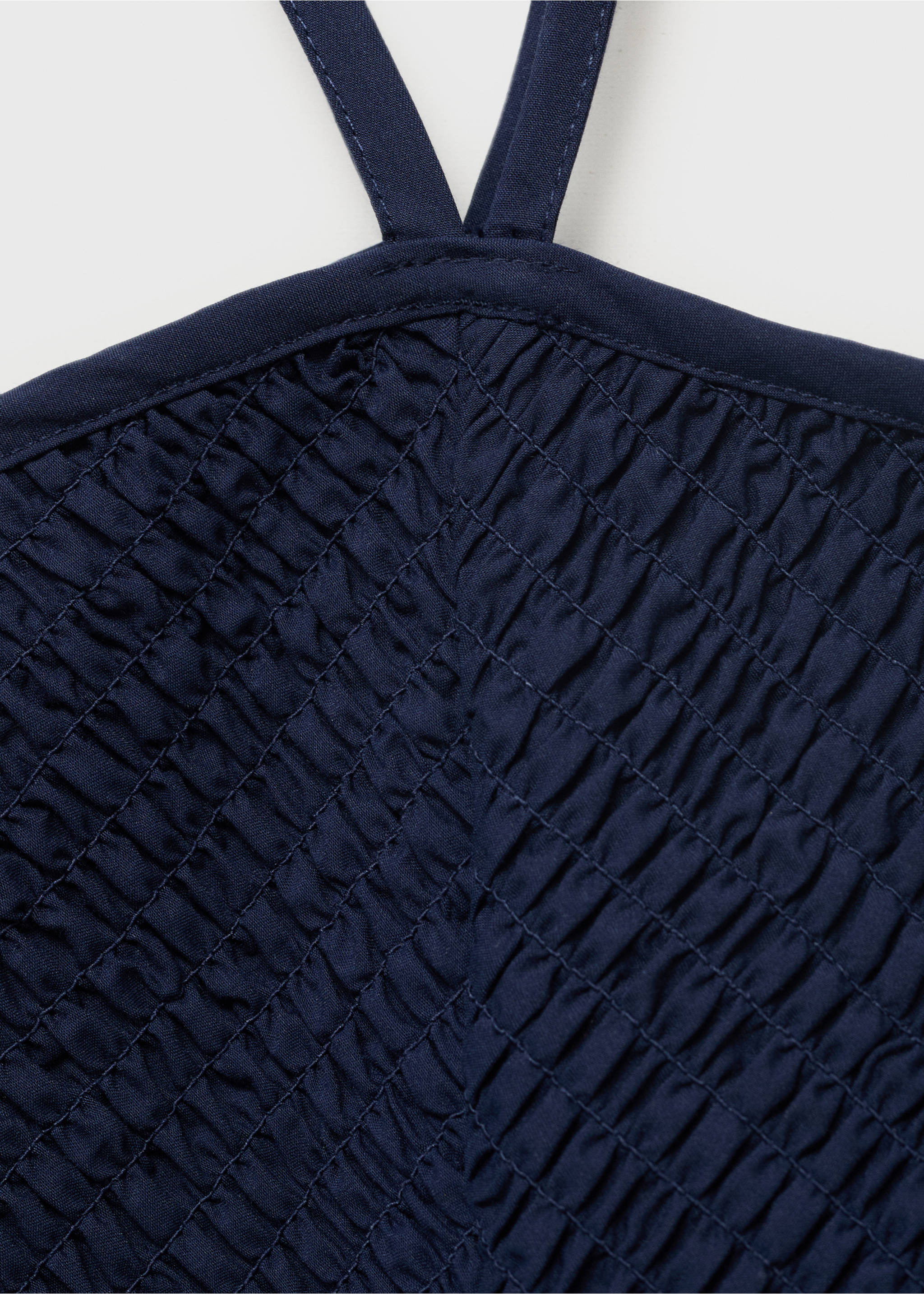Combined halter-neck dress - Details of the article 0, Dark Navy. Ref: 17022917-00.