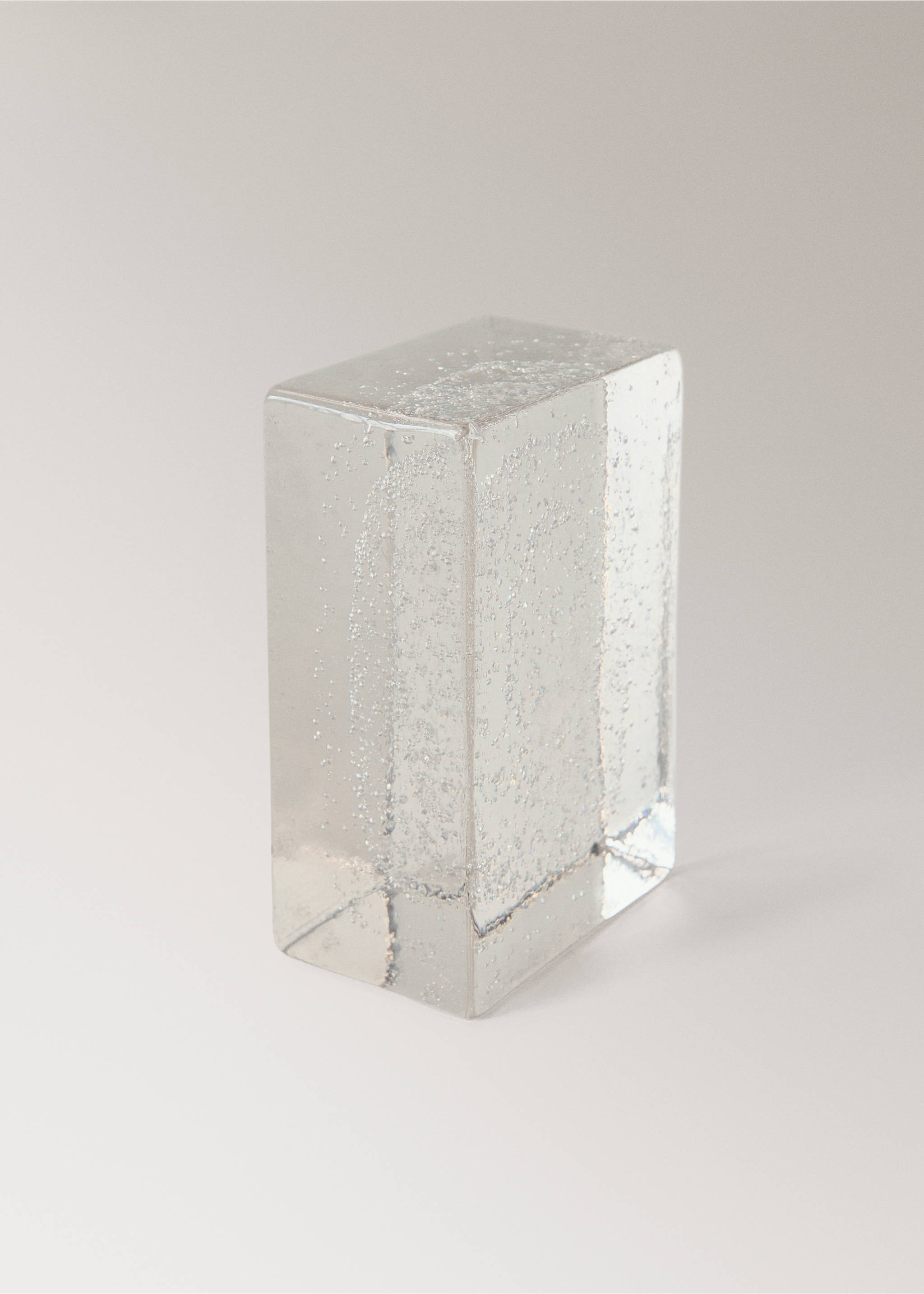 Bubble glass bookends - Details of the article 1, Black. Ref: 17022930-00.