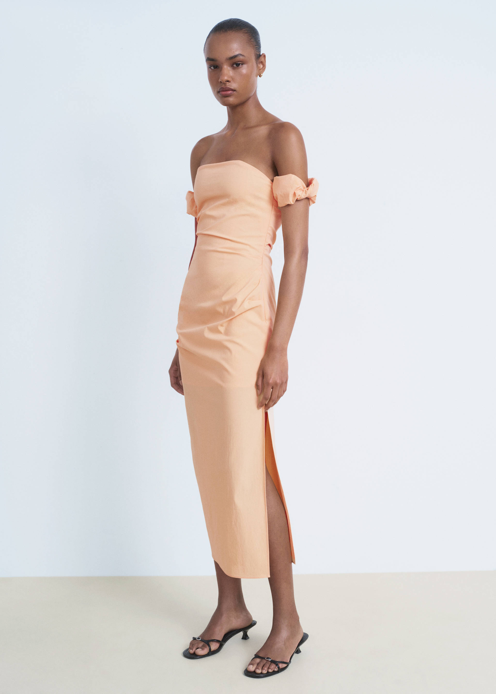 Vestit midi paraula d'honor - Pla general