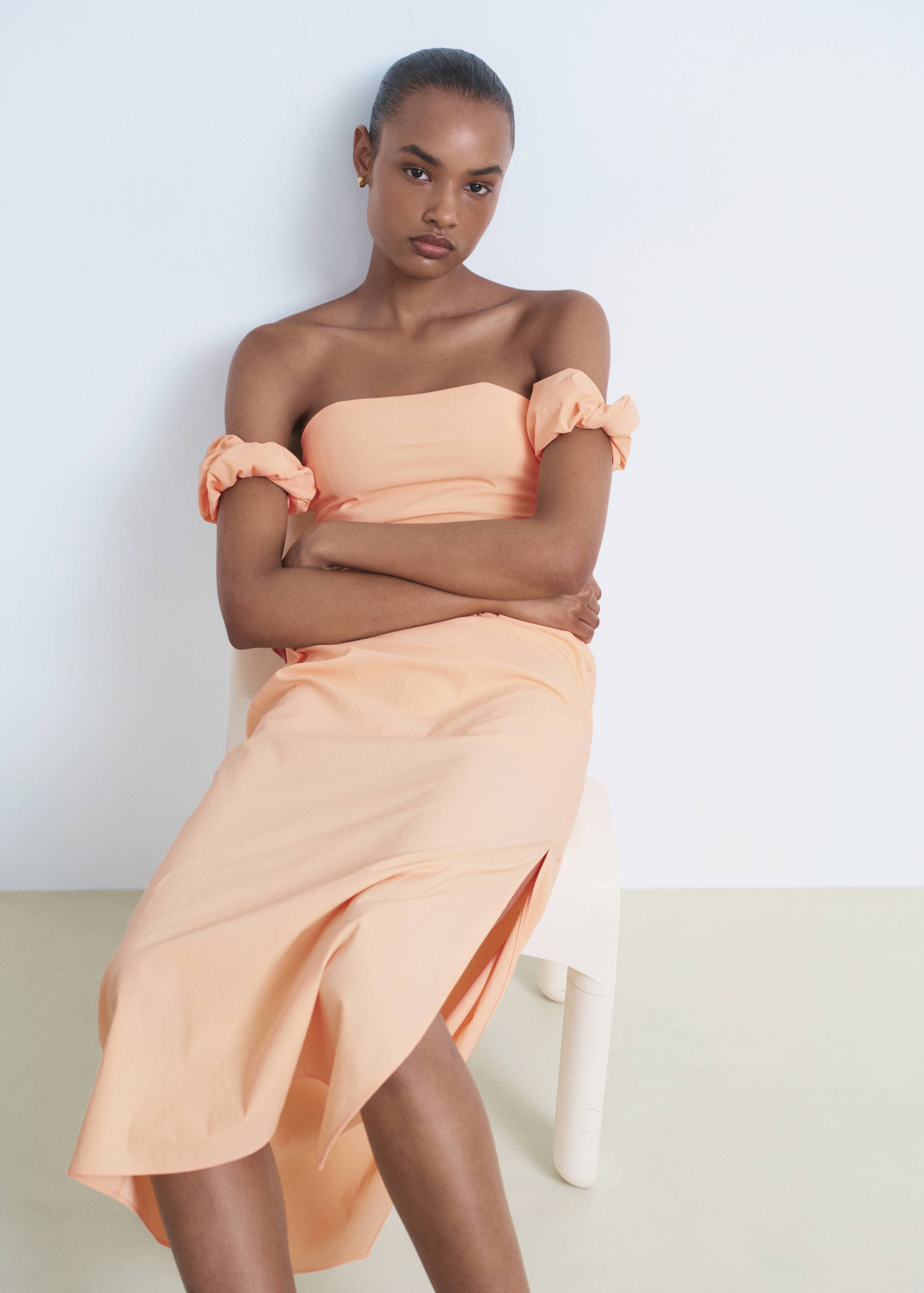 Vestit midi paraula d'honor - Detall de l'article 2