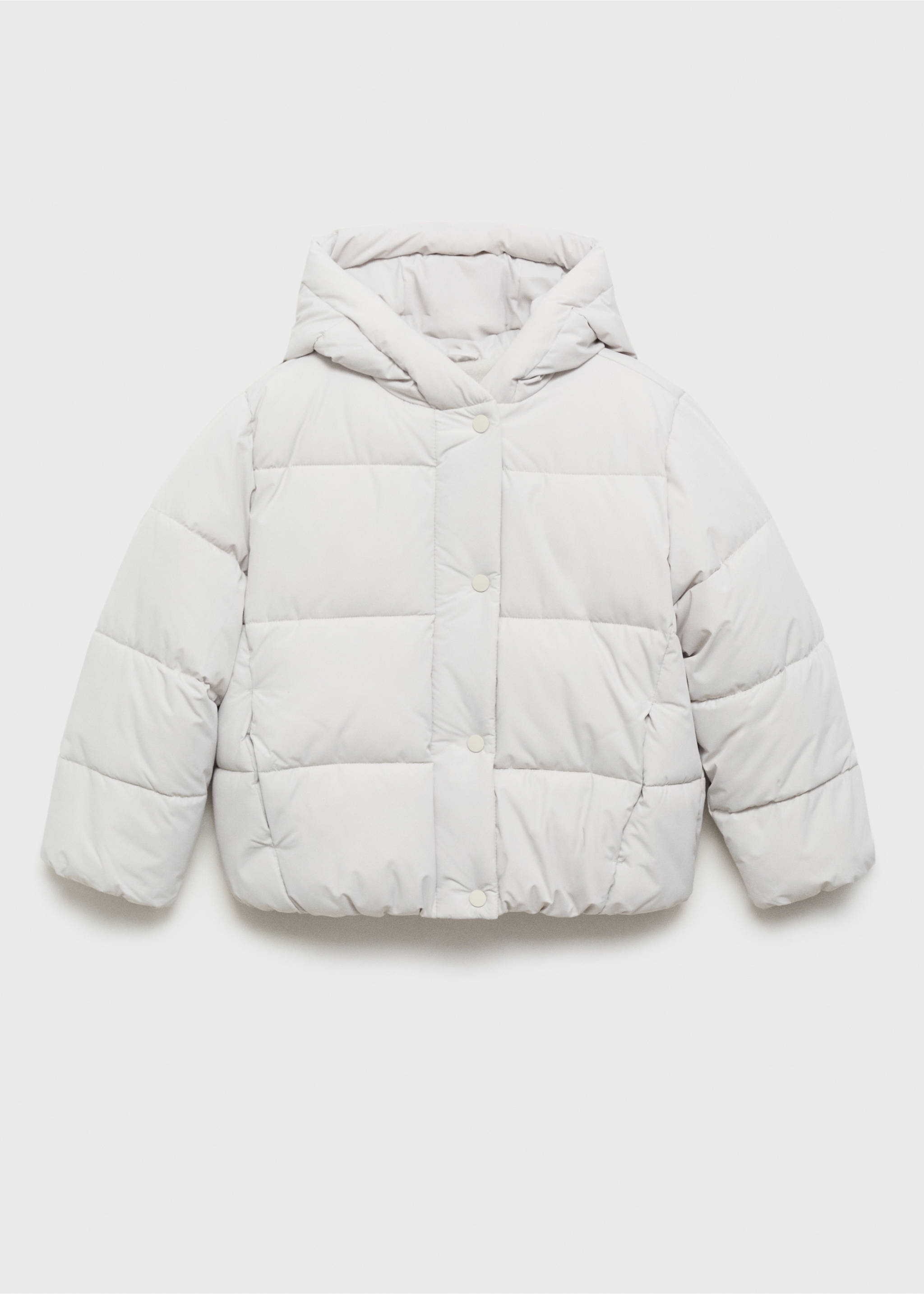 Manteau capuche doublure matelassée - Article sans modèle, Gris. Ref: 17023275-00.