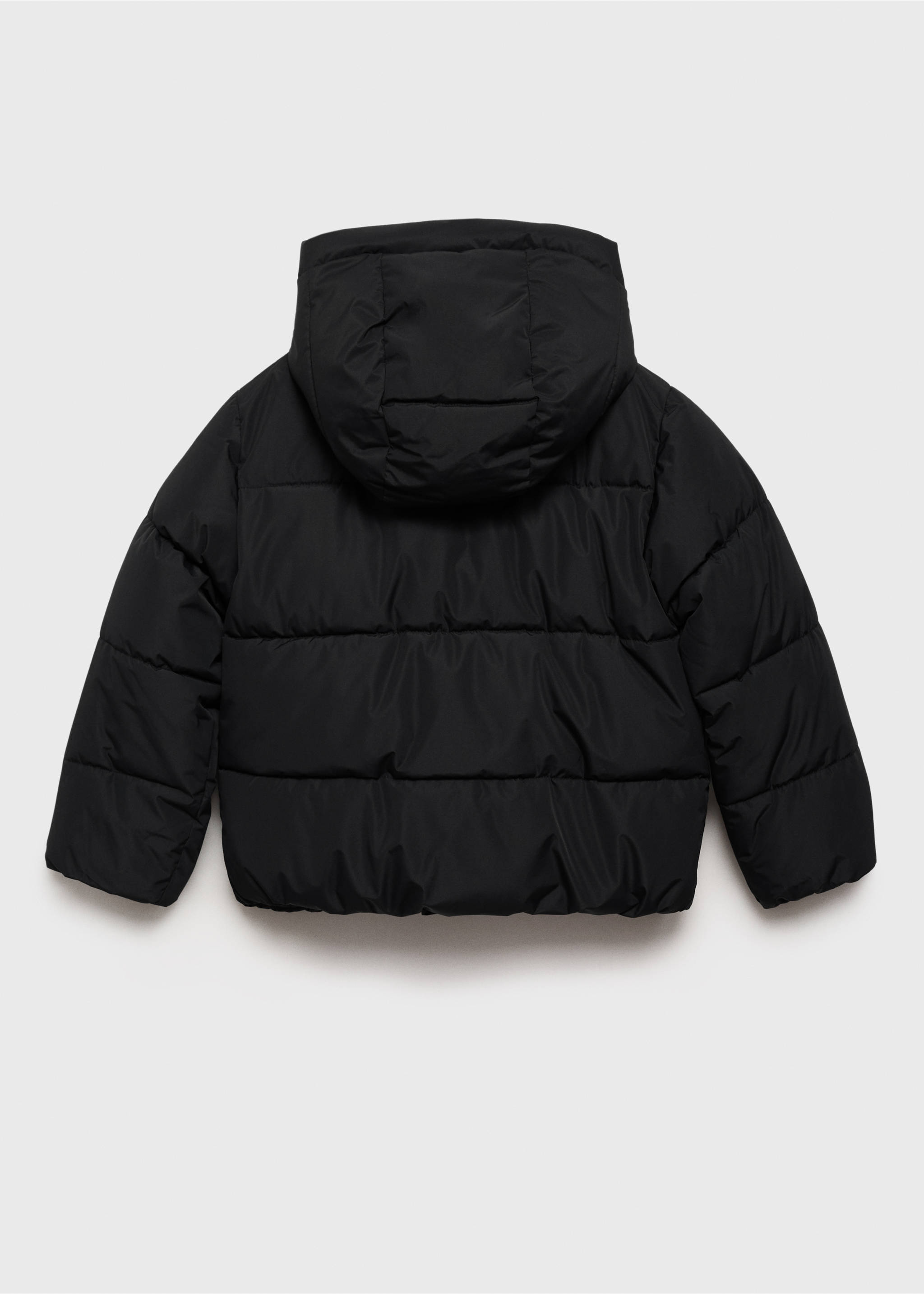 Manteau capuche doublure matelassée - Verso de l’article, Noir. Ref: 17023275-00.