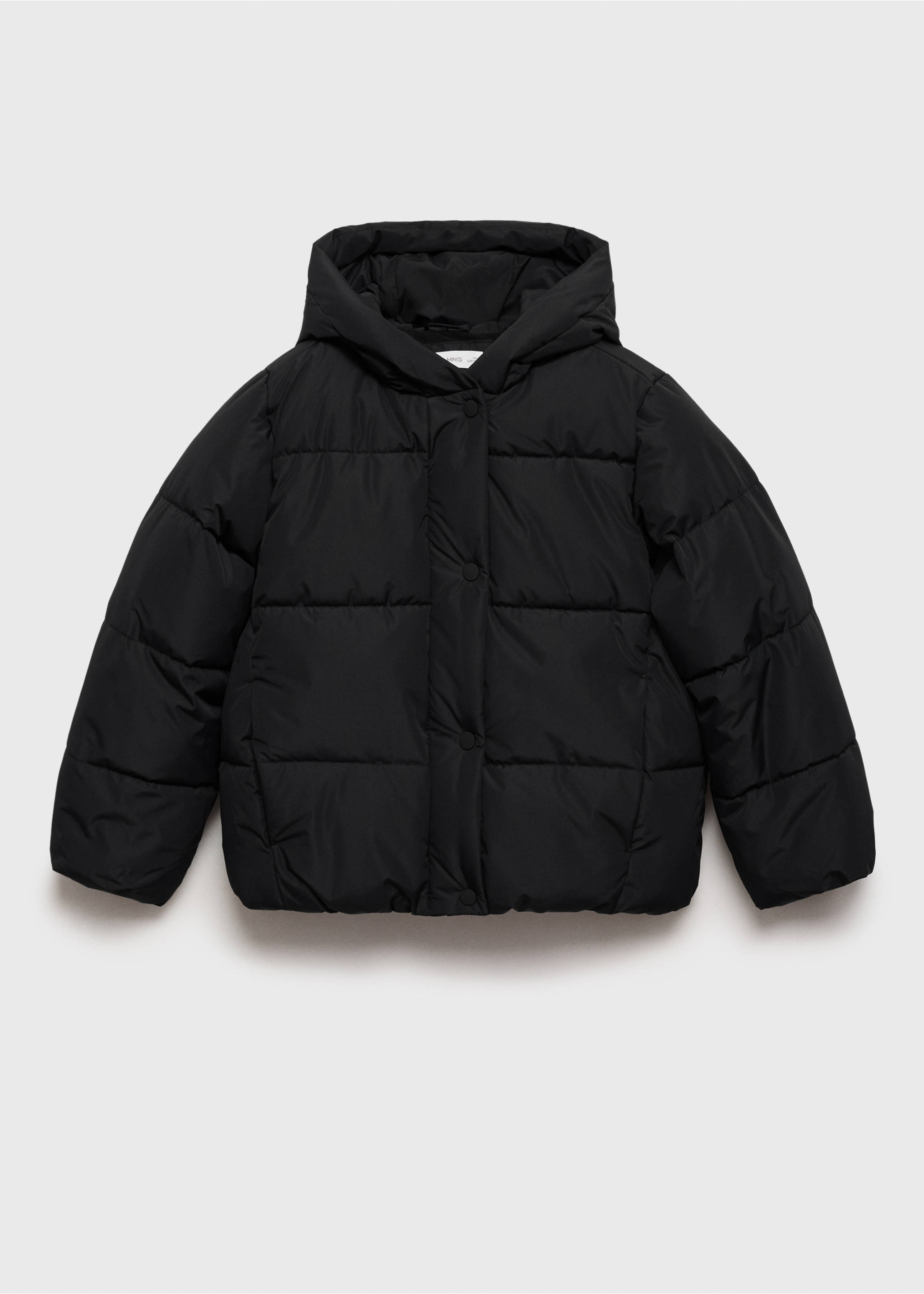 Manteau capuche doublure matelassée - Article sans modèle, Noir. Ref: 17023275-00.