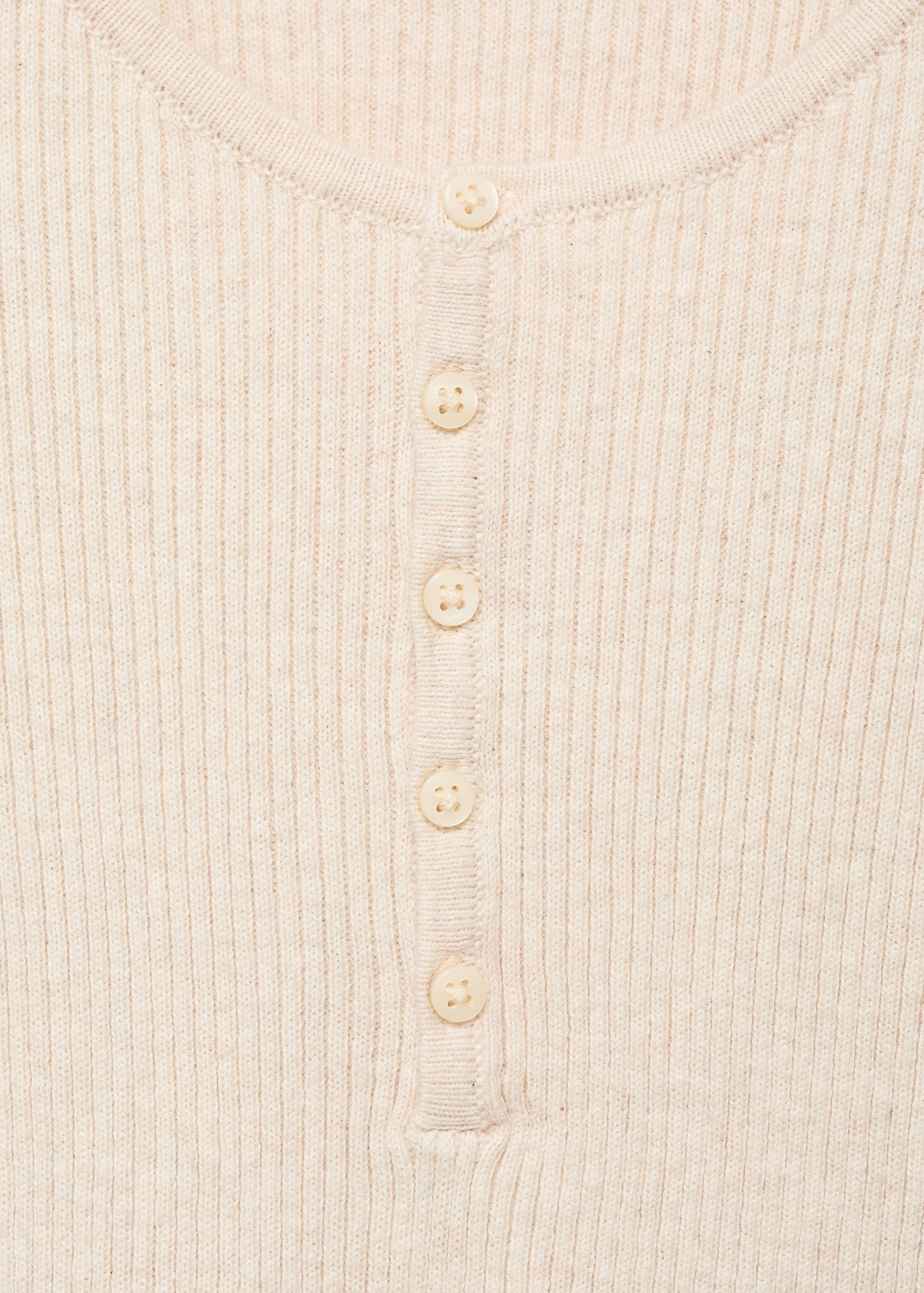 Ribbed sweater with buttons - Details of the article 8