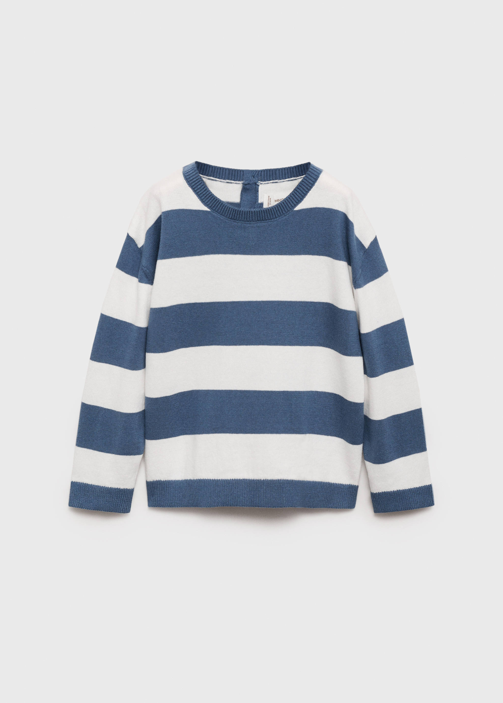 Striped cotton-blend sweater - Article without model