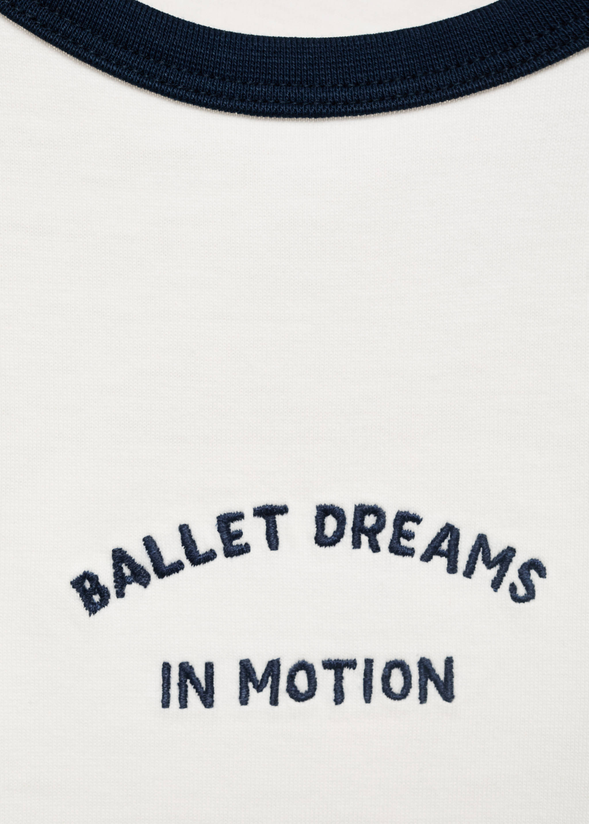 T-shirt brodé avec col contrastant - Détail de l'article 8