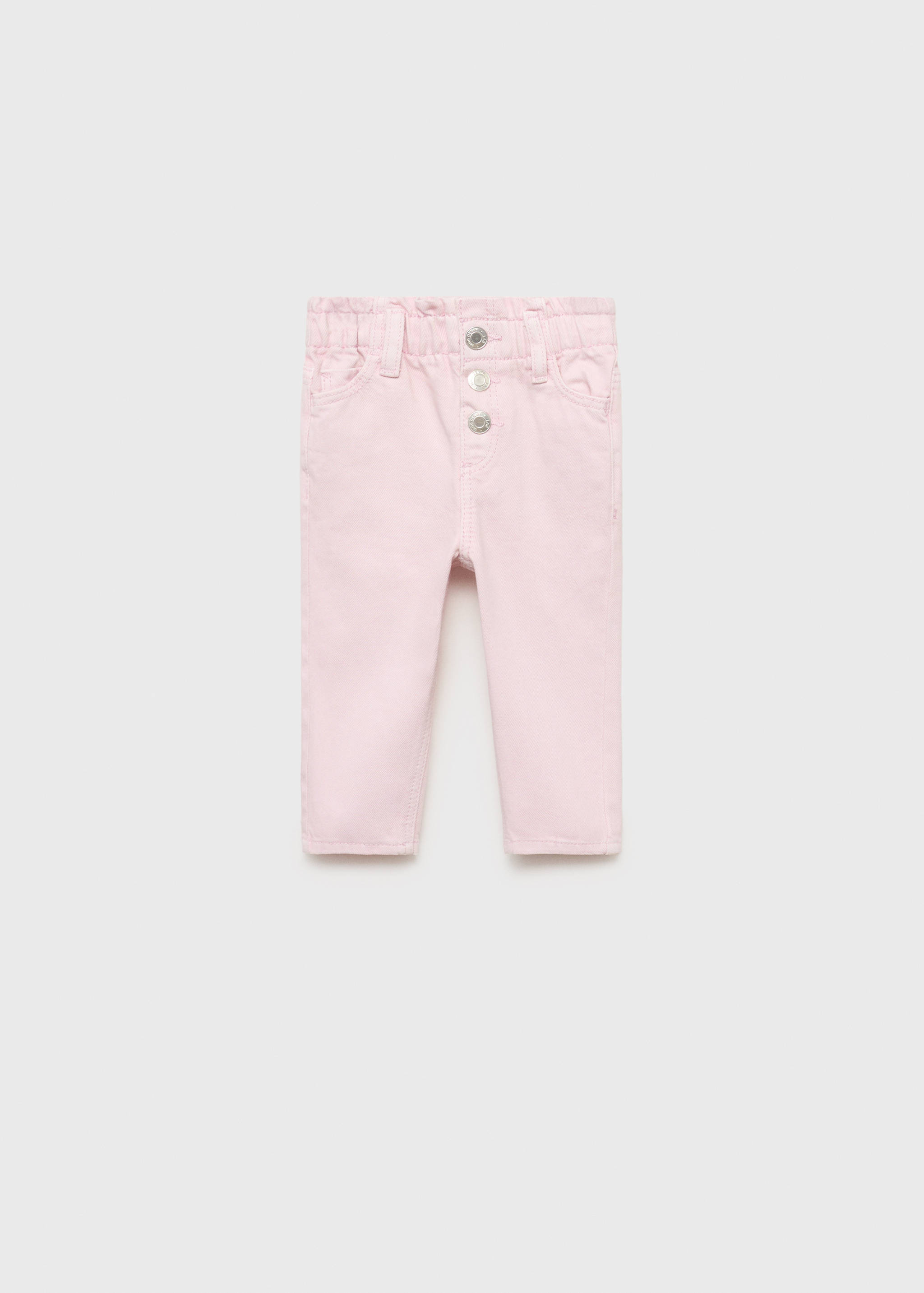 Paper bag jeans with buttons - Article without model