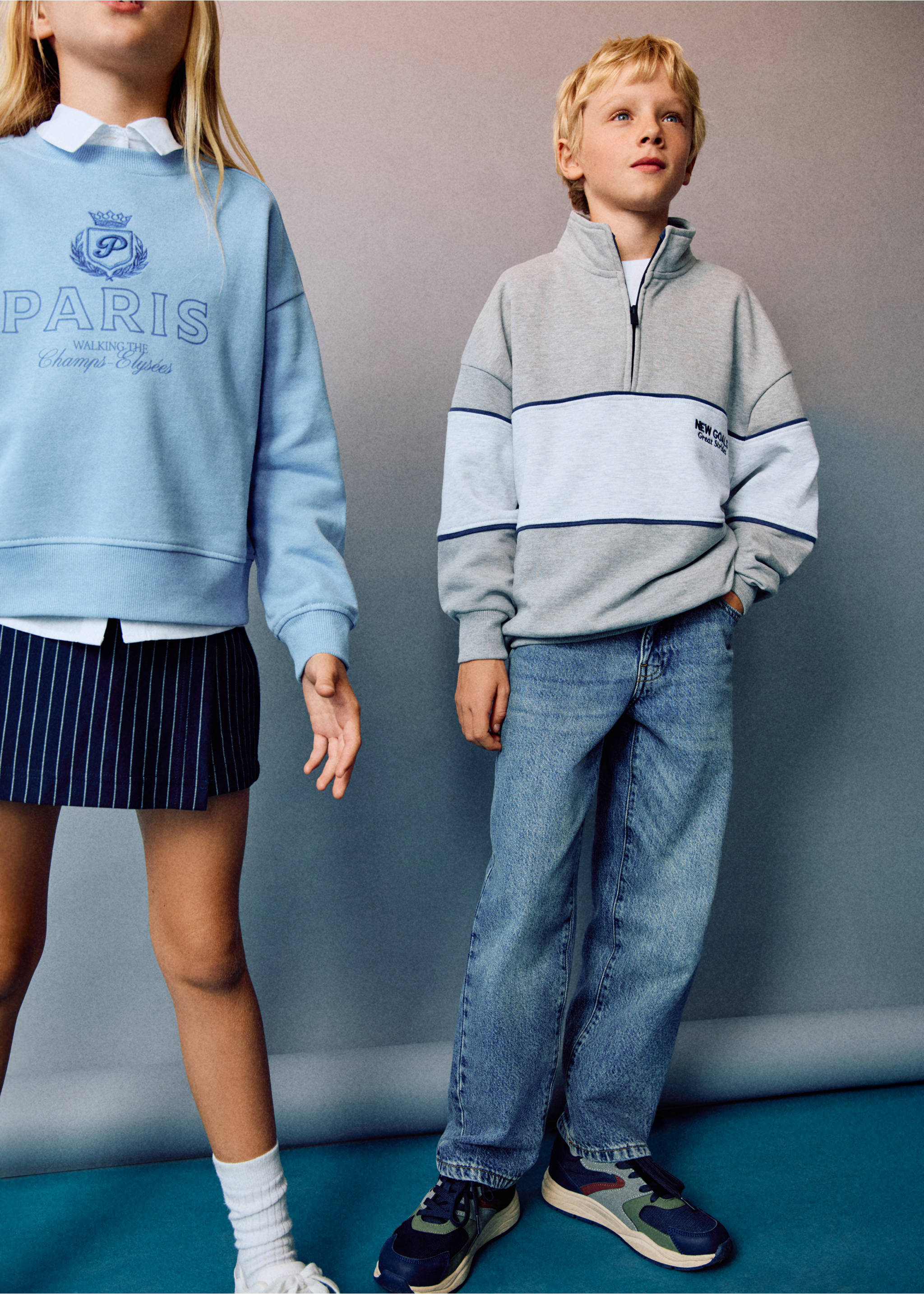 Perkins-neck sweatshirt - Details of the article 3, Medium Heather Grey. Ref: 17023286-00.