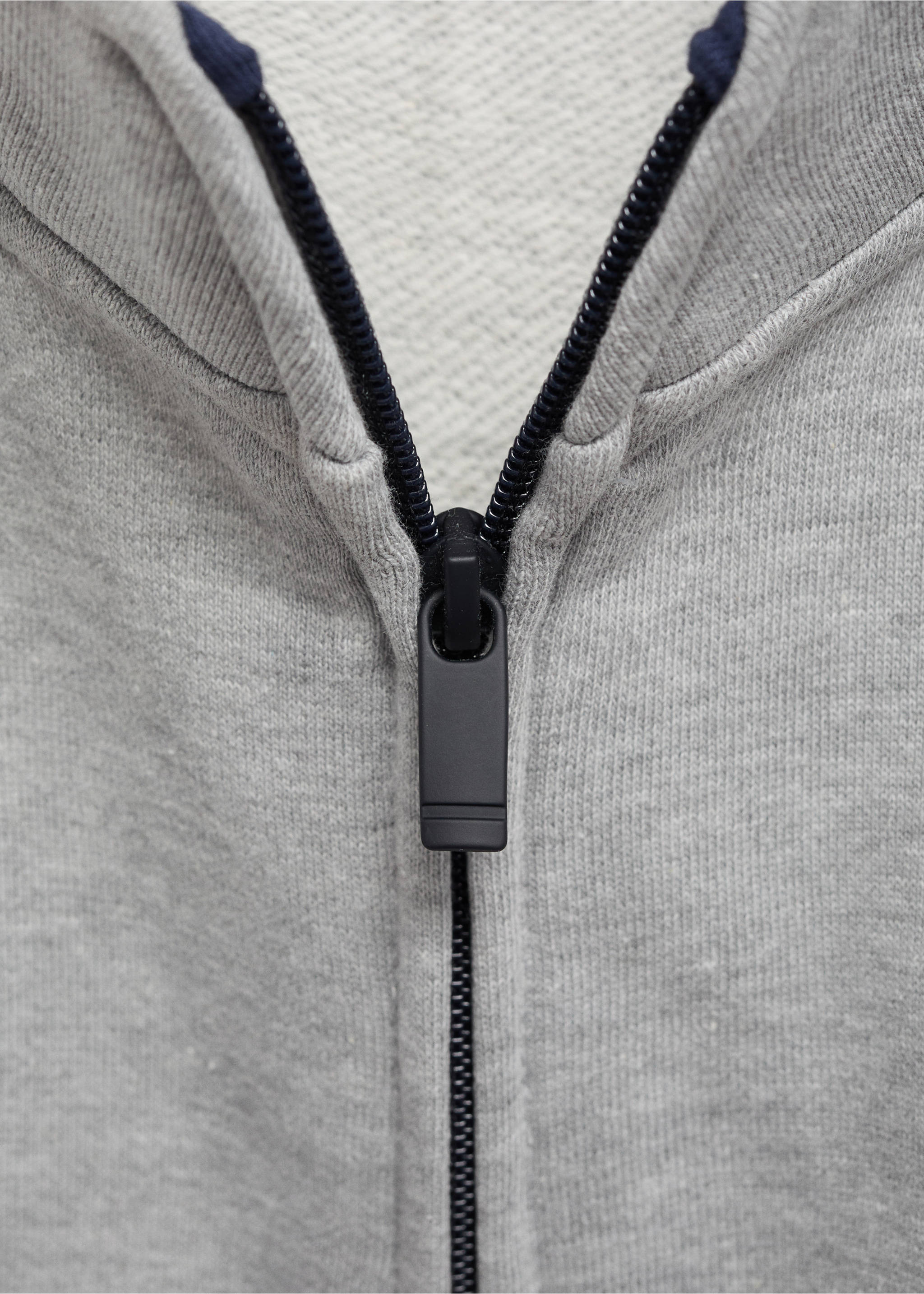 Perkins-neck sweatshirt - Details of the article 8, Medium Heather Grey. Ref: 17023286-00.