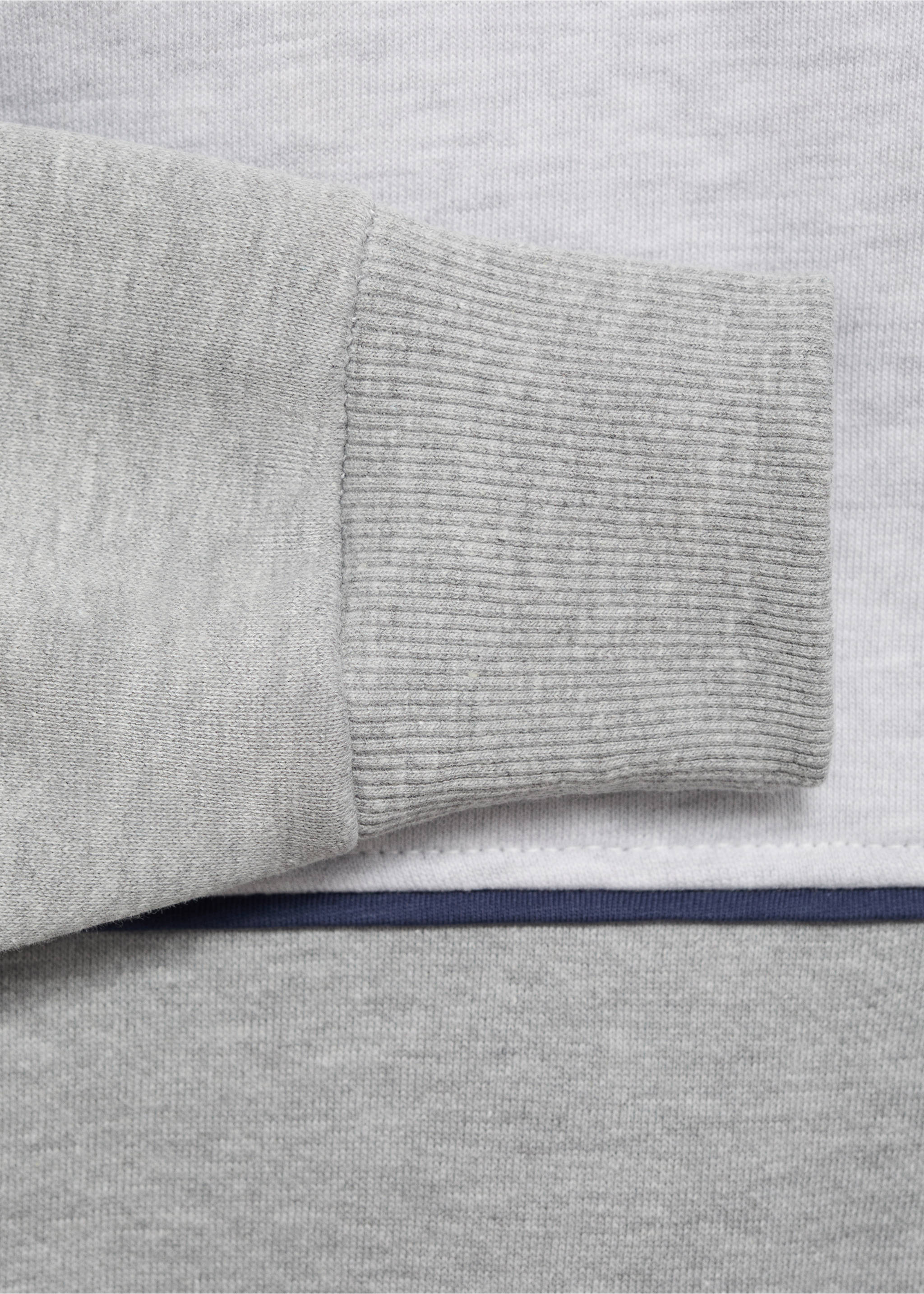 Perkins-neck sweatshirt - Details of the article 0, Medium Heather Grey. Ref: 17023286-00.