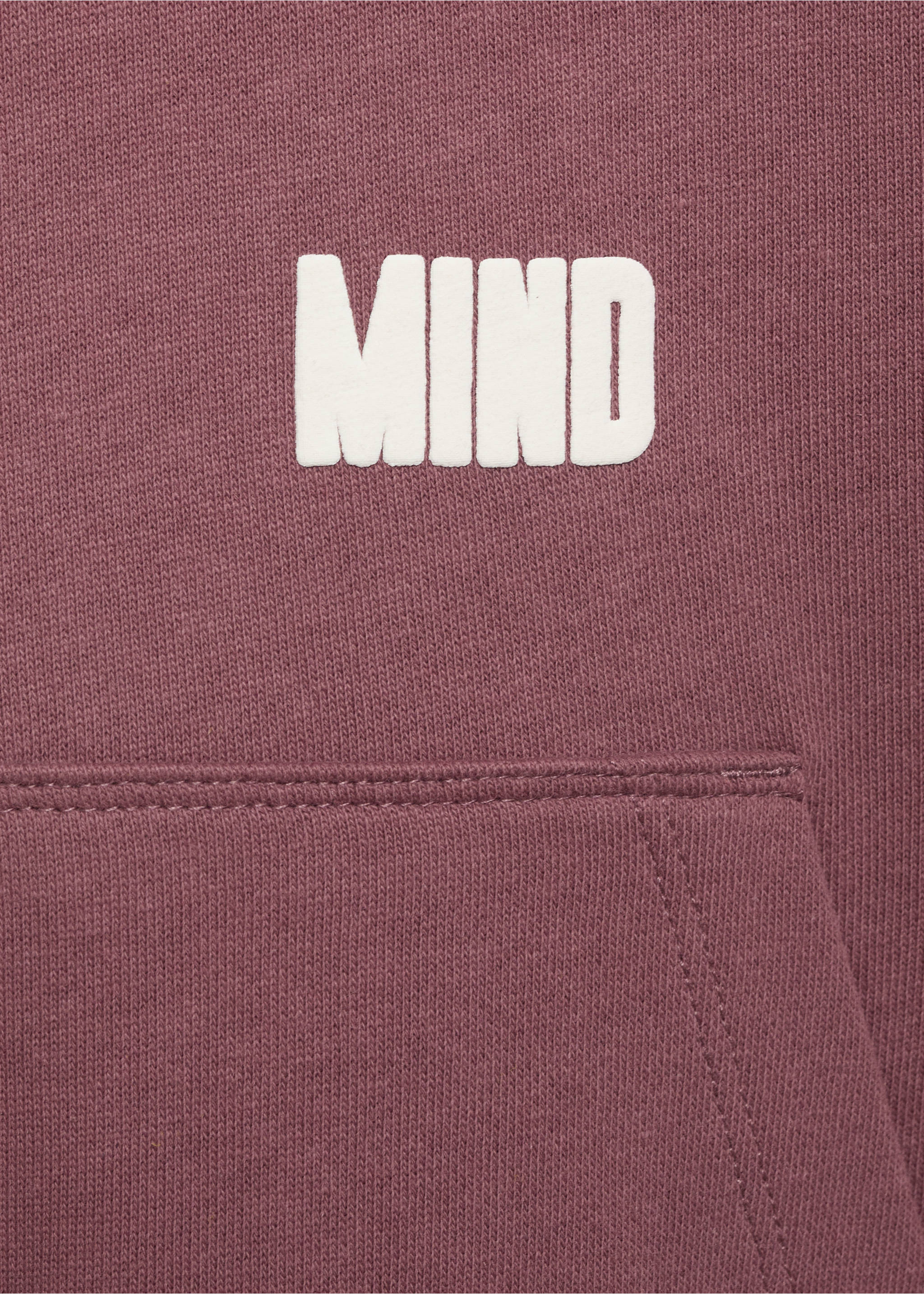 Printed hoodie - Details of the article 8, Wine. Ref: 17023289-00.