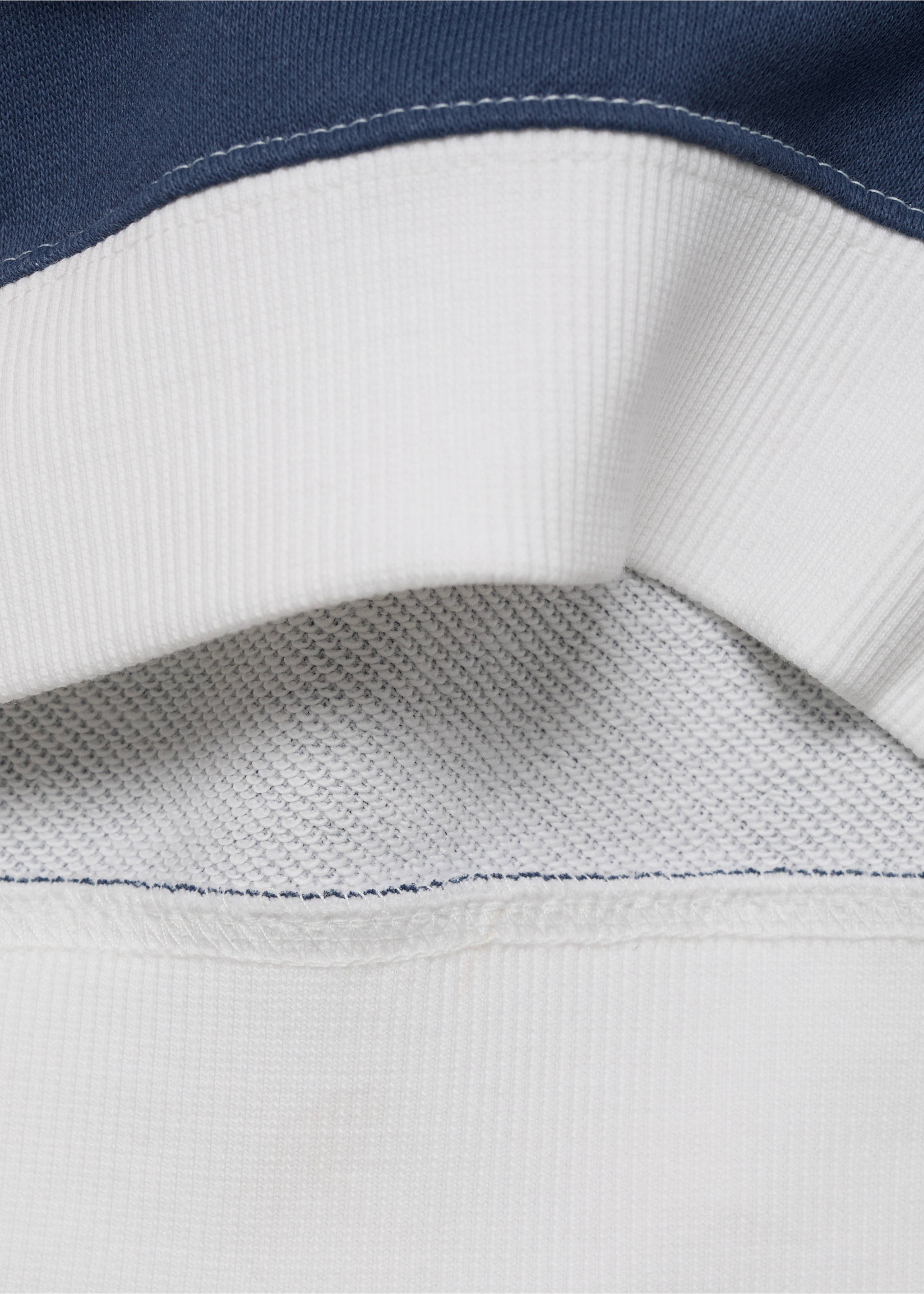 Striped hooded sweatshirt - Details of the article 0, Blue. Ref: 17023290-00.