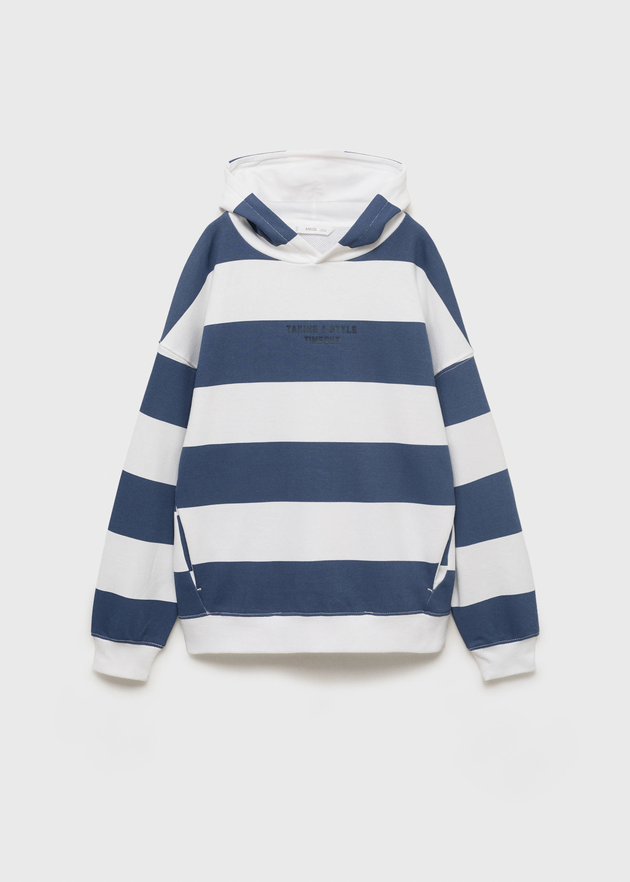 Gestreiftes Sweatshirt mit Kapuze - Artikel ohne Model