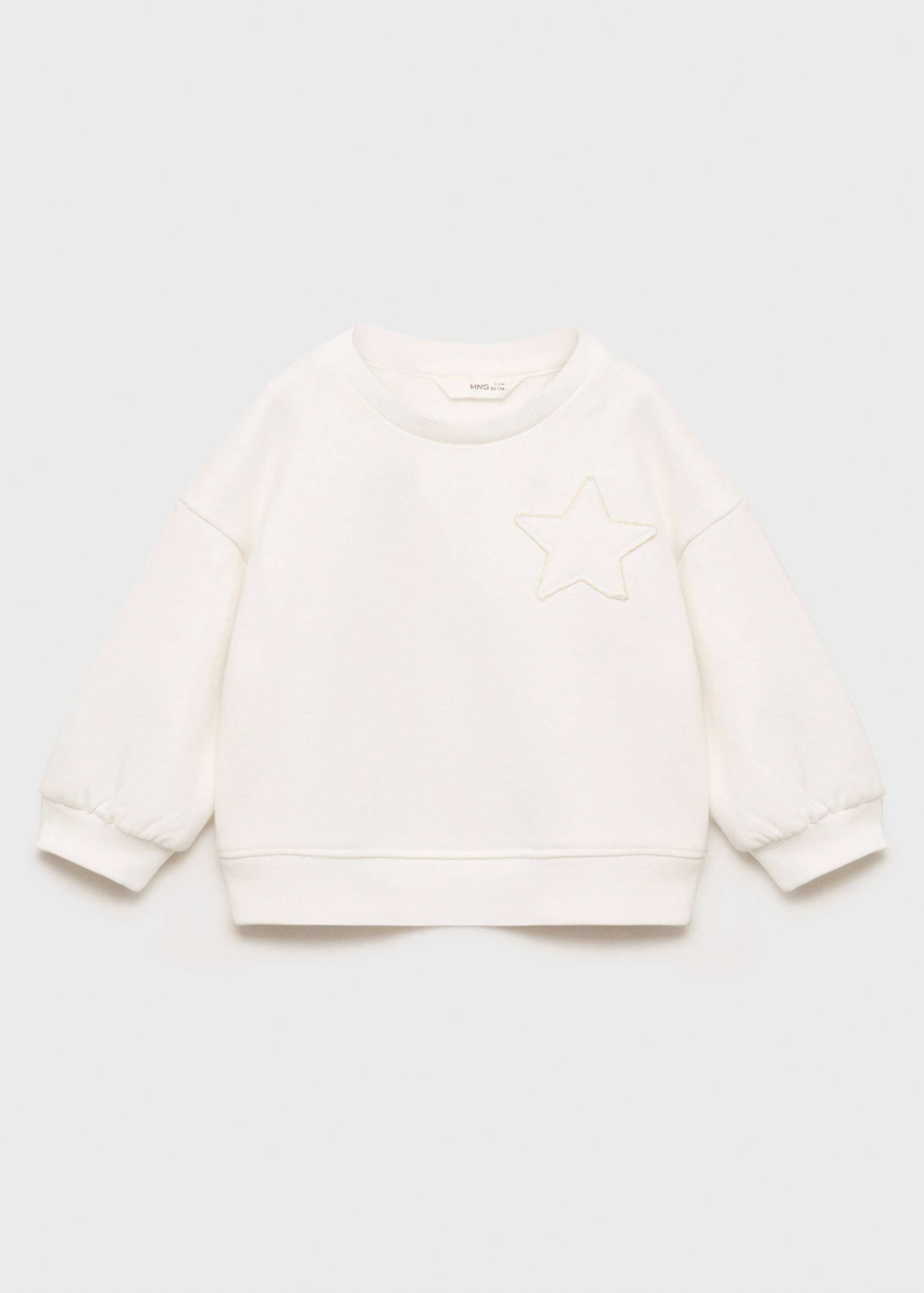 Sweatshirt with embroidered star - Article without model