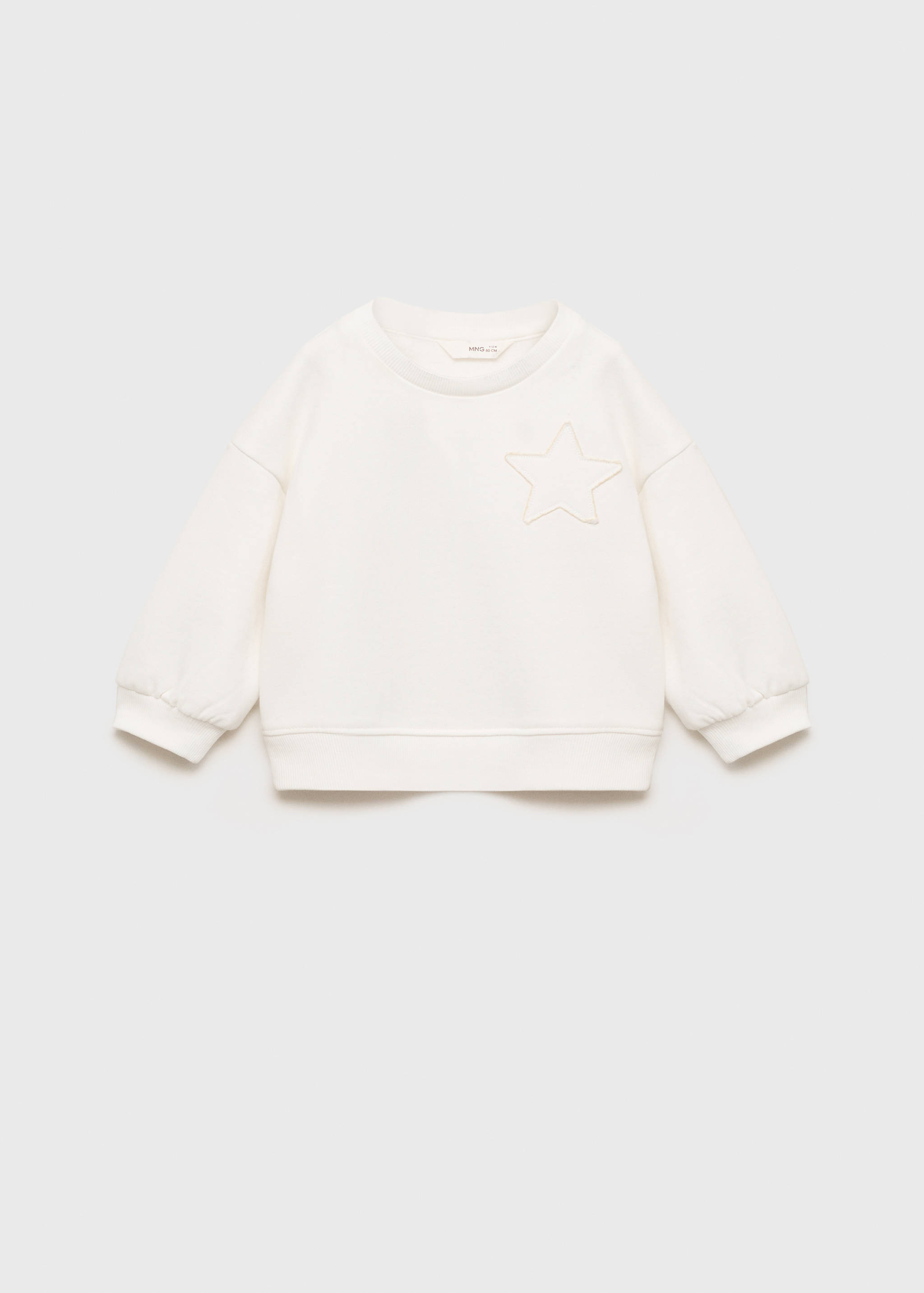 Sweatshirt with embroidered star - Article without model