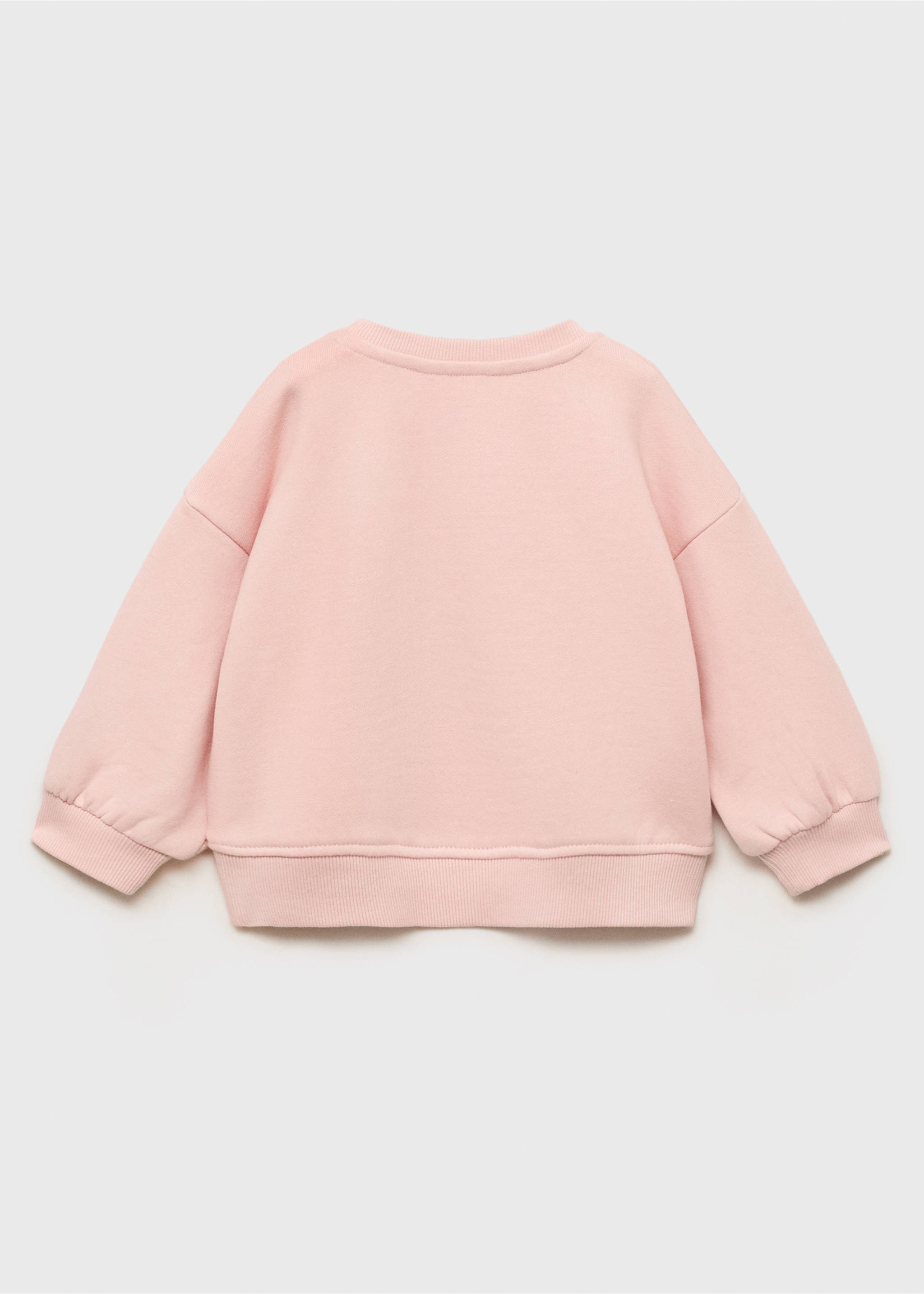Sweatshirt with embroidered star - Reverse of the article, Pink. Ref: 17023291-00.