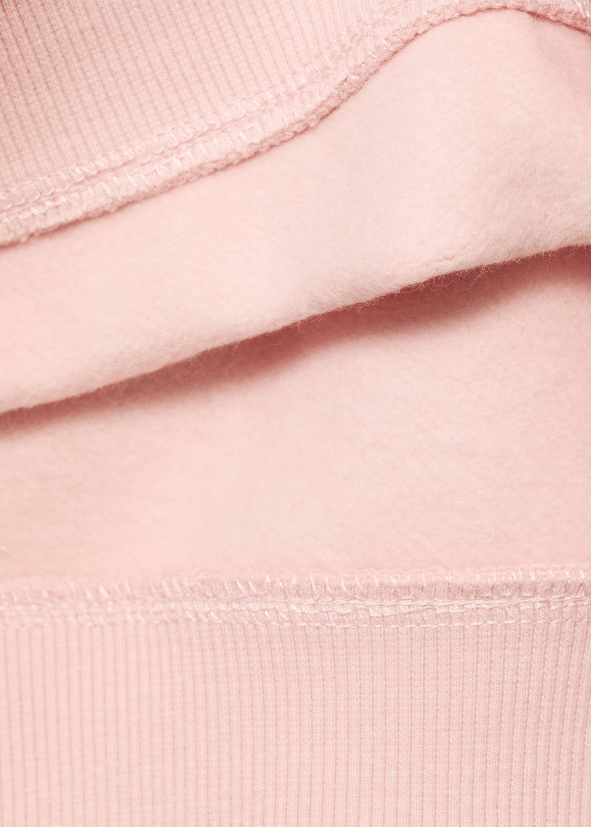 Sweatshirt with embroidered star - Details of the article 8, Pink. Ref: 17023291-00.