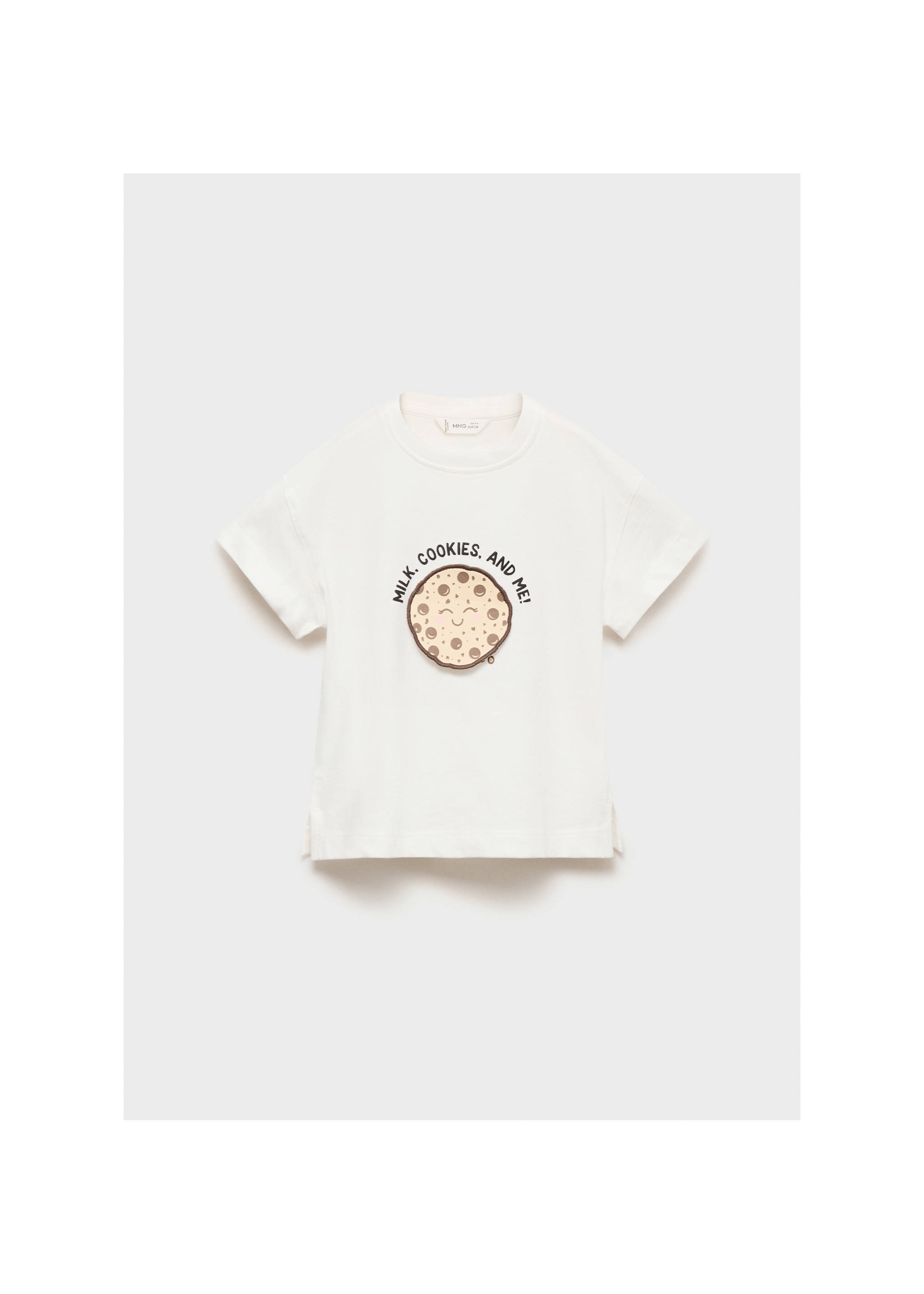 Embossed detail printed t-shirt - Details of the article 9, Off White. Ref: 17023294-00.