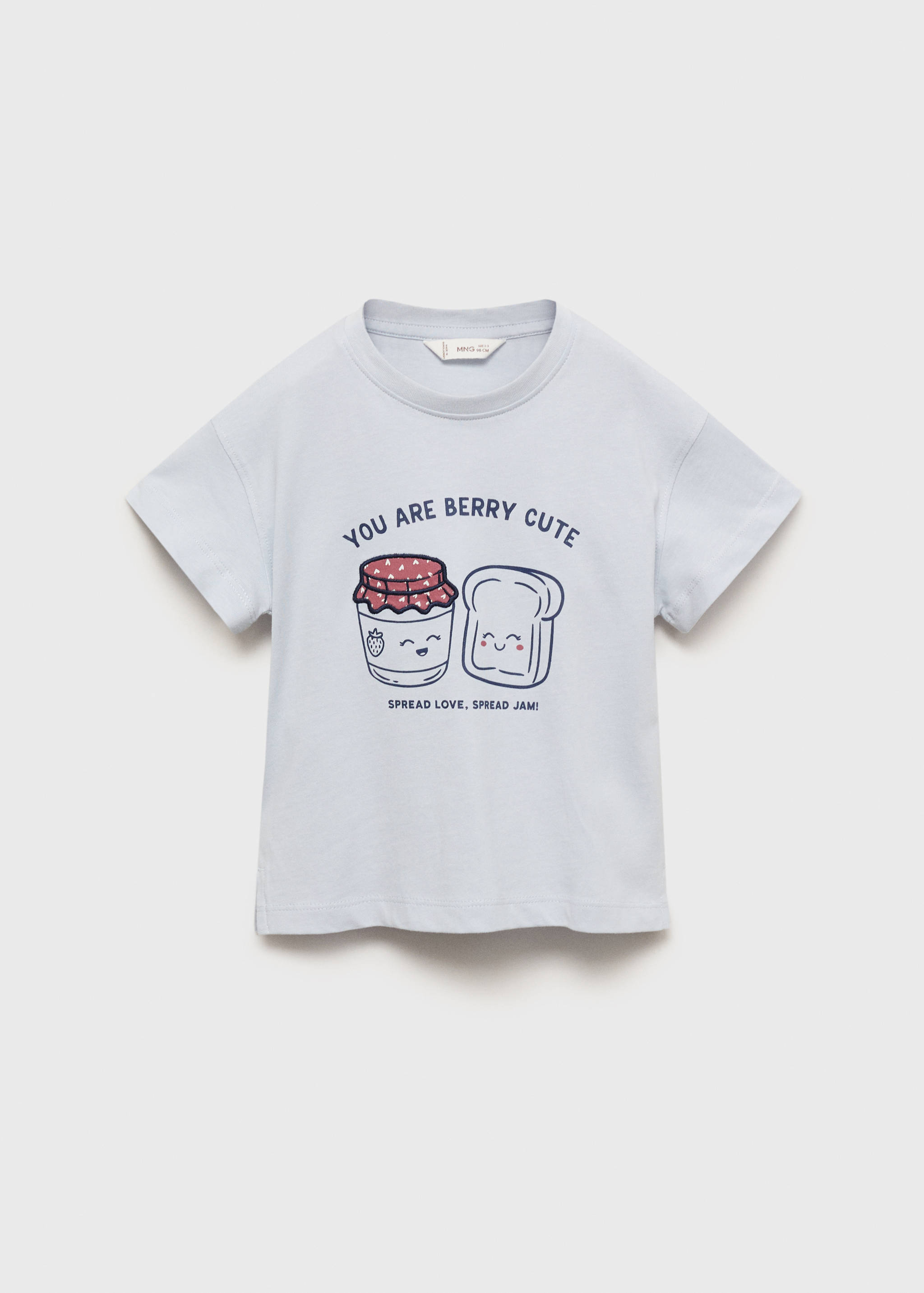 Bedrukt T-shirt met detail in reliëf - Artikel zonder model