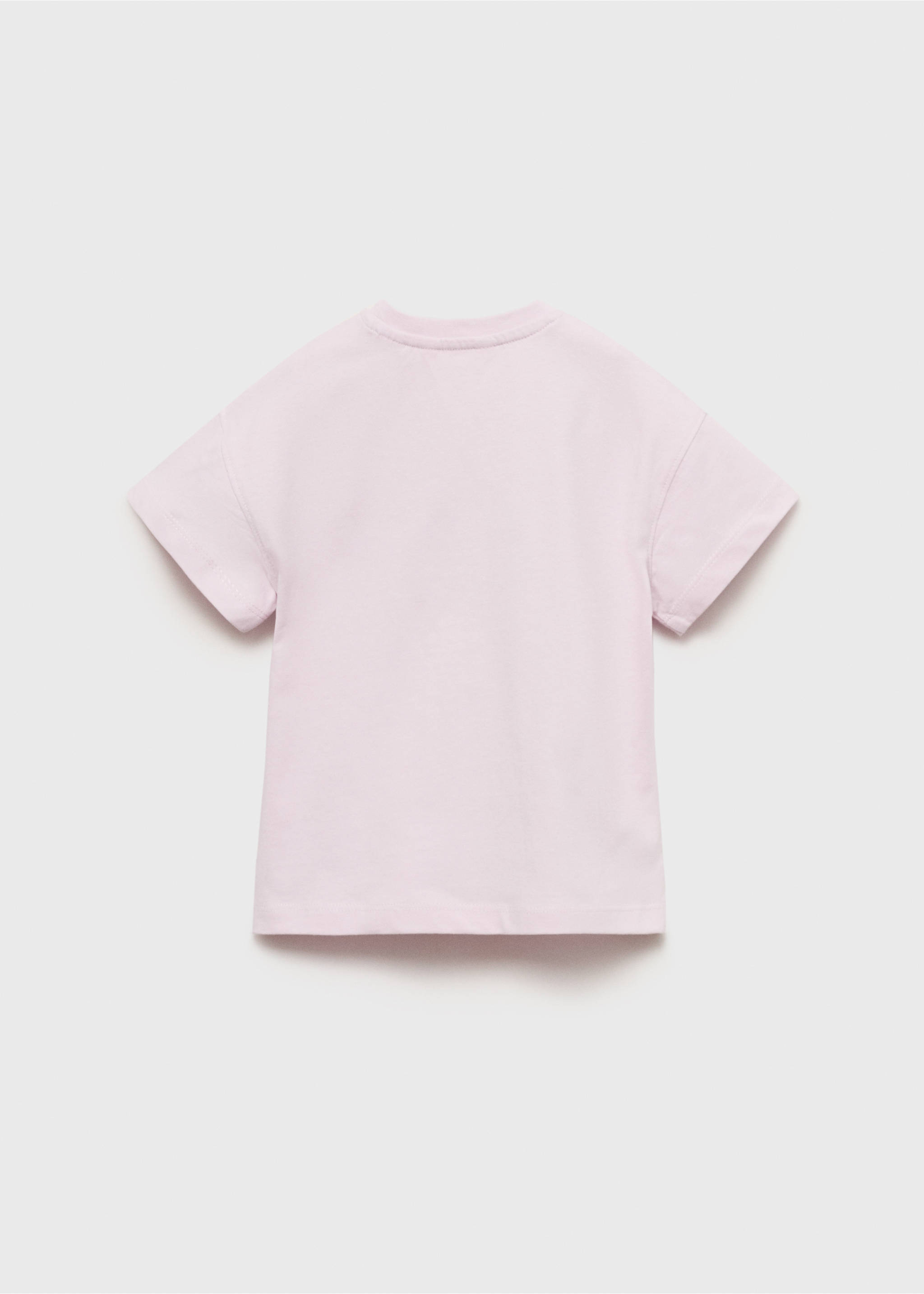 Embossed detail printed t-shirt - Reverse of the article, Lilac. Ref: 17023294-00.