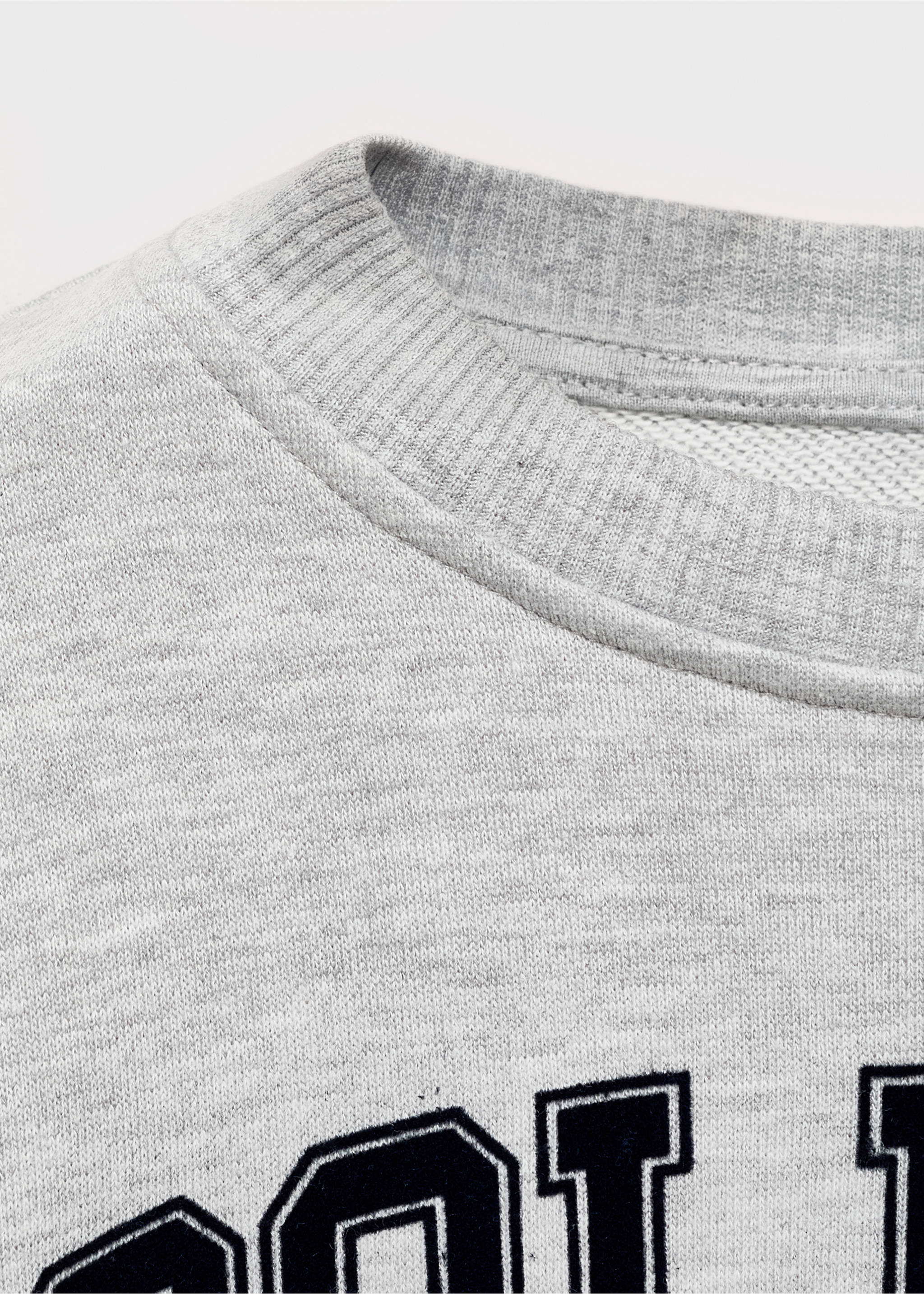 Monochrome college sweatshirt - Details of the article 8, Medium Heather Grey. Ref: 17023298-00.