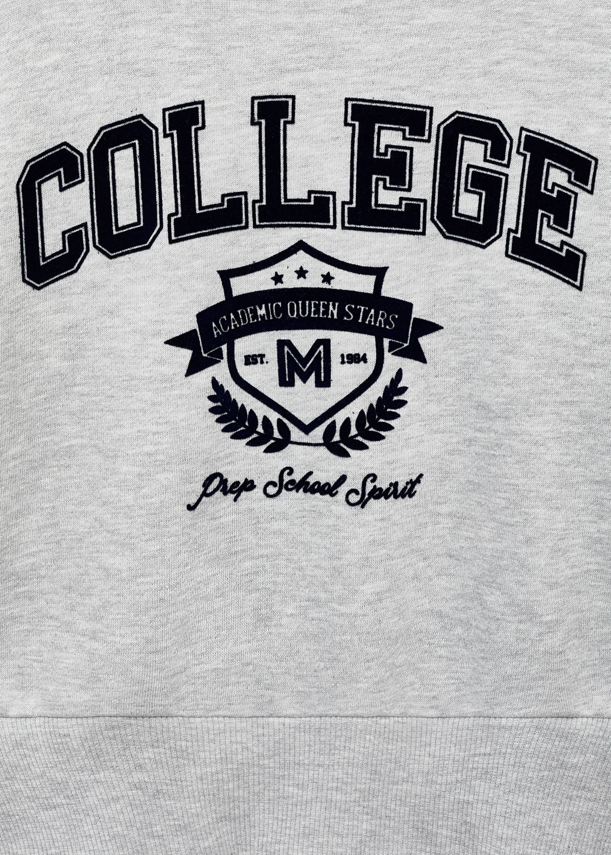 Schwarz-weißes College-Sweatshirt - Detail des Artikels 0