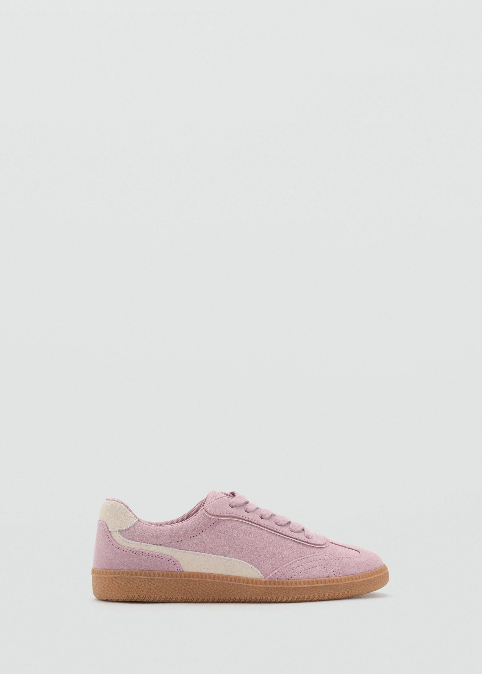 Combined suede leather sneakers - Article without model