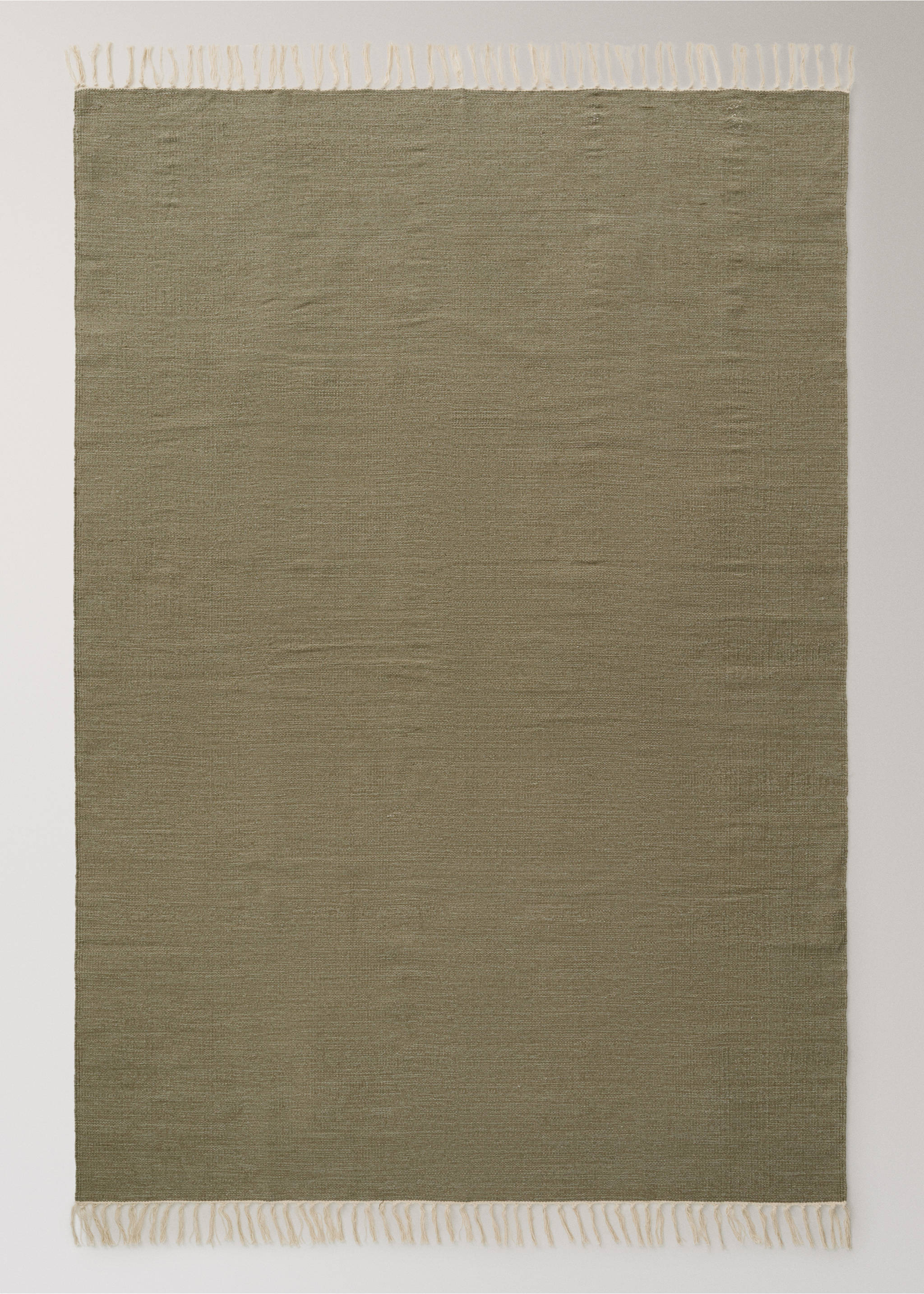 Melange cotton carpet - Article without model, Green. Ref: 17023334-00.