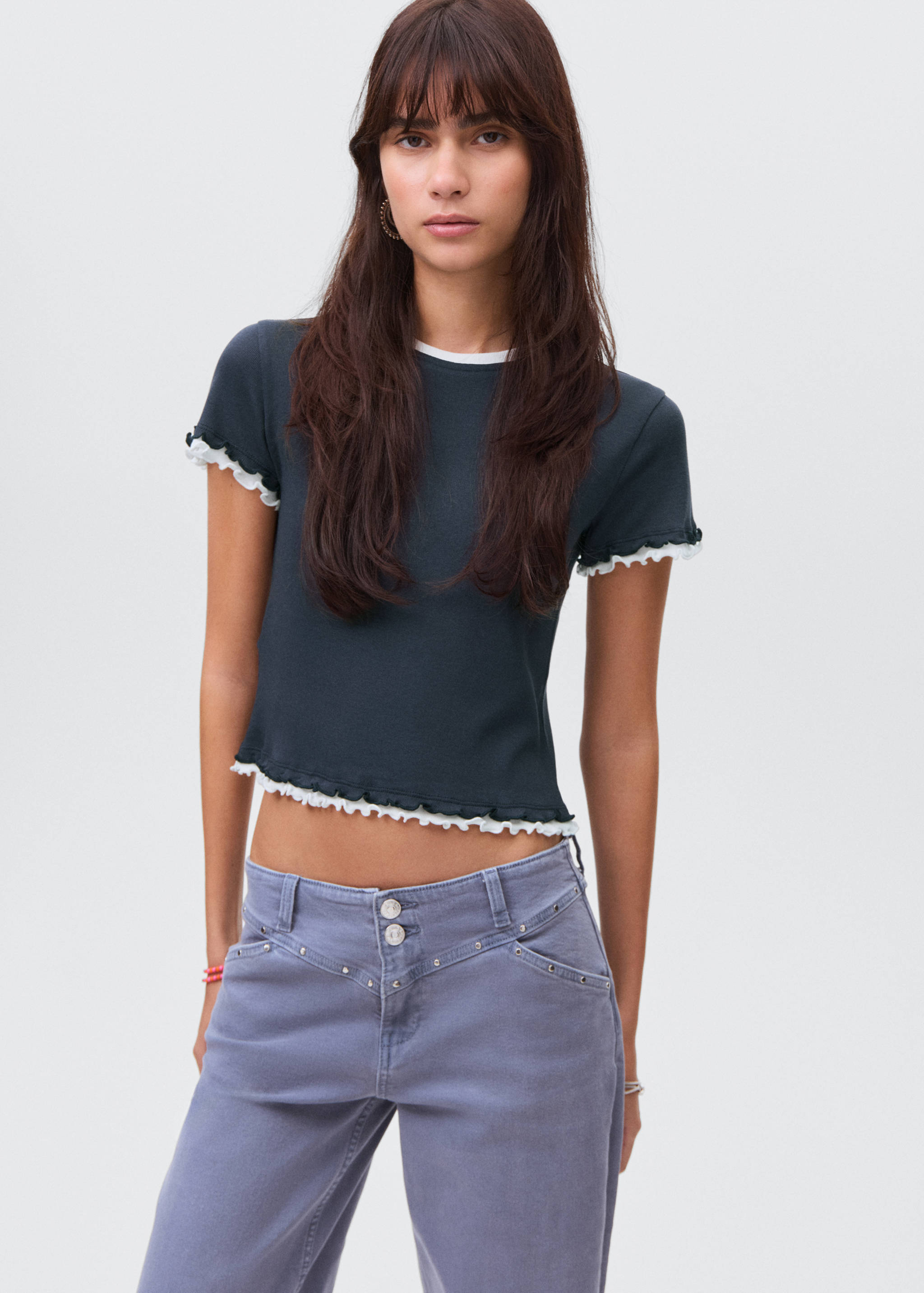 Organic cotton crop top - Medium plane