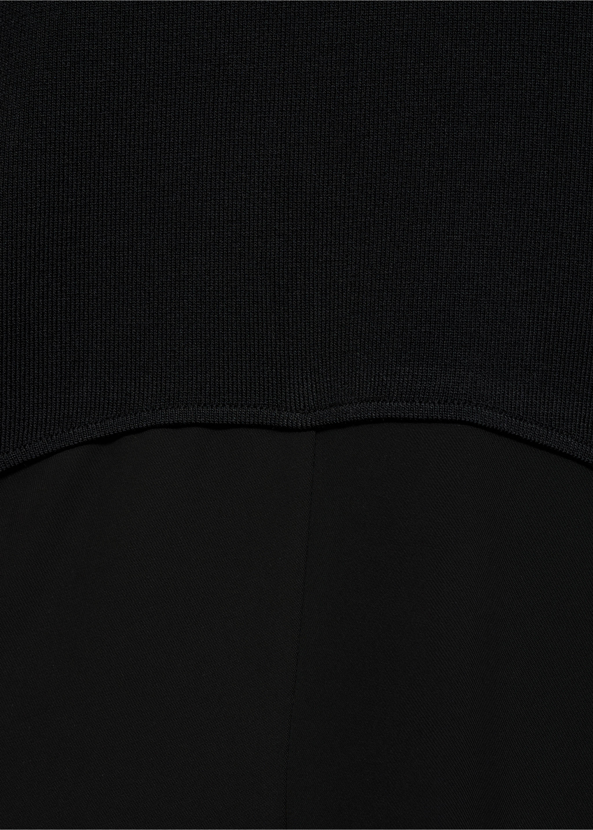 Halter-neck combo dress - Details of the article 8, Black. Ref: 17023796-00.