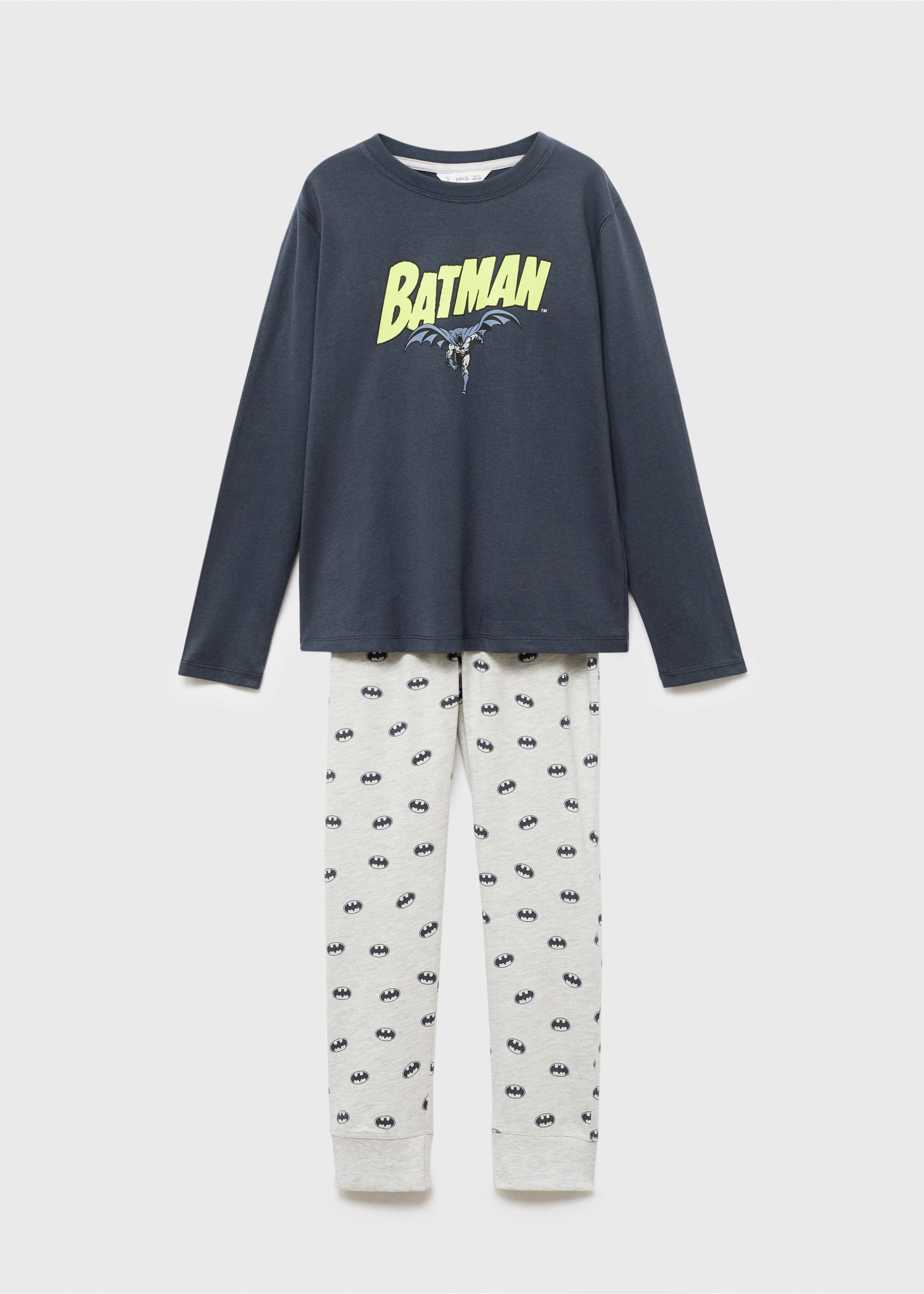 Long Batman pyjamas - Article without model, Medium Heather Grey. Ref: 17023797-00.