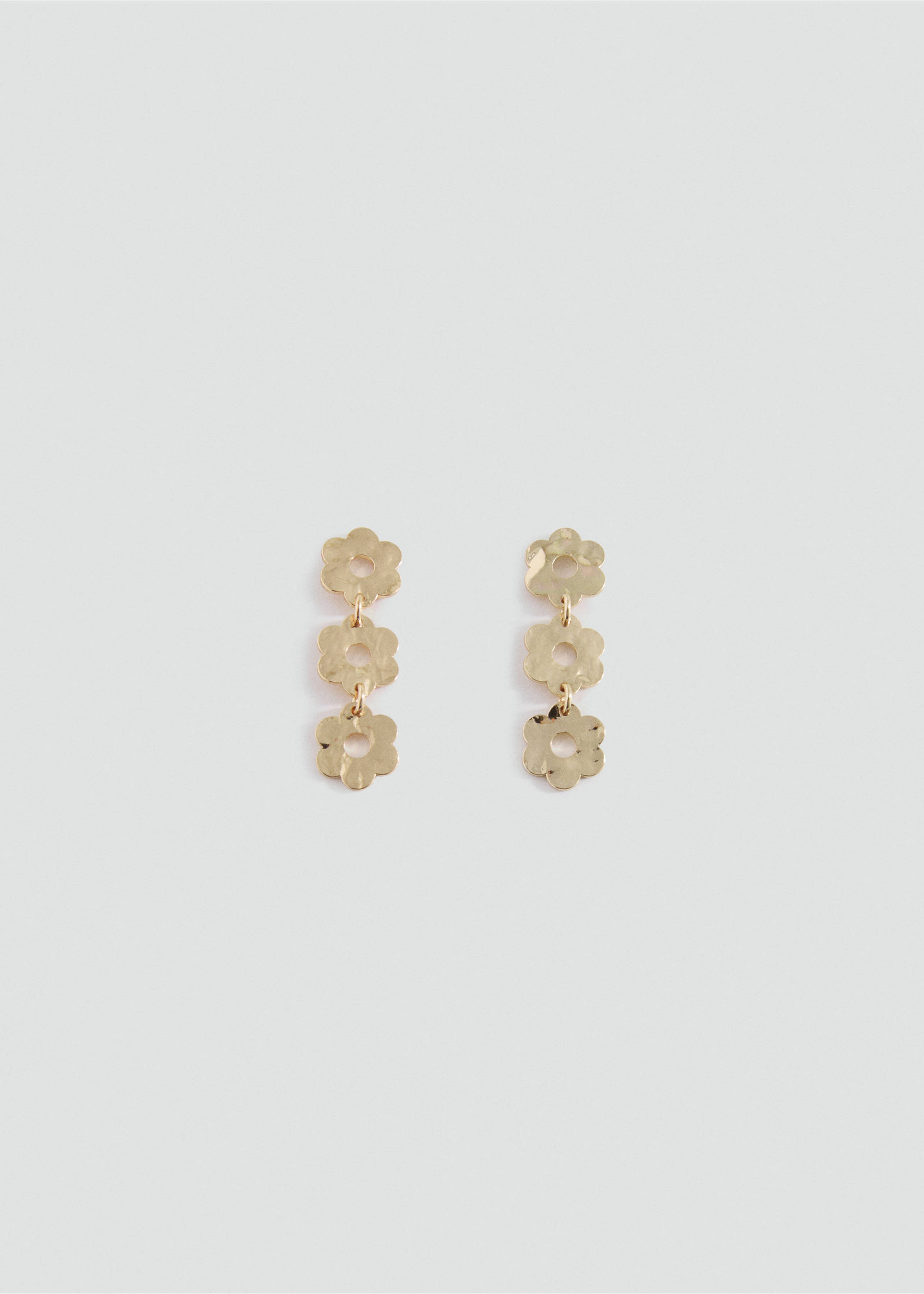 Floral earrings - Article without model, Gold. Ref: 17023810-00.