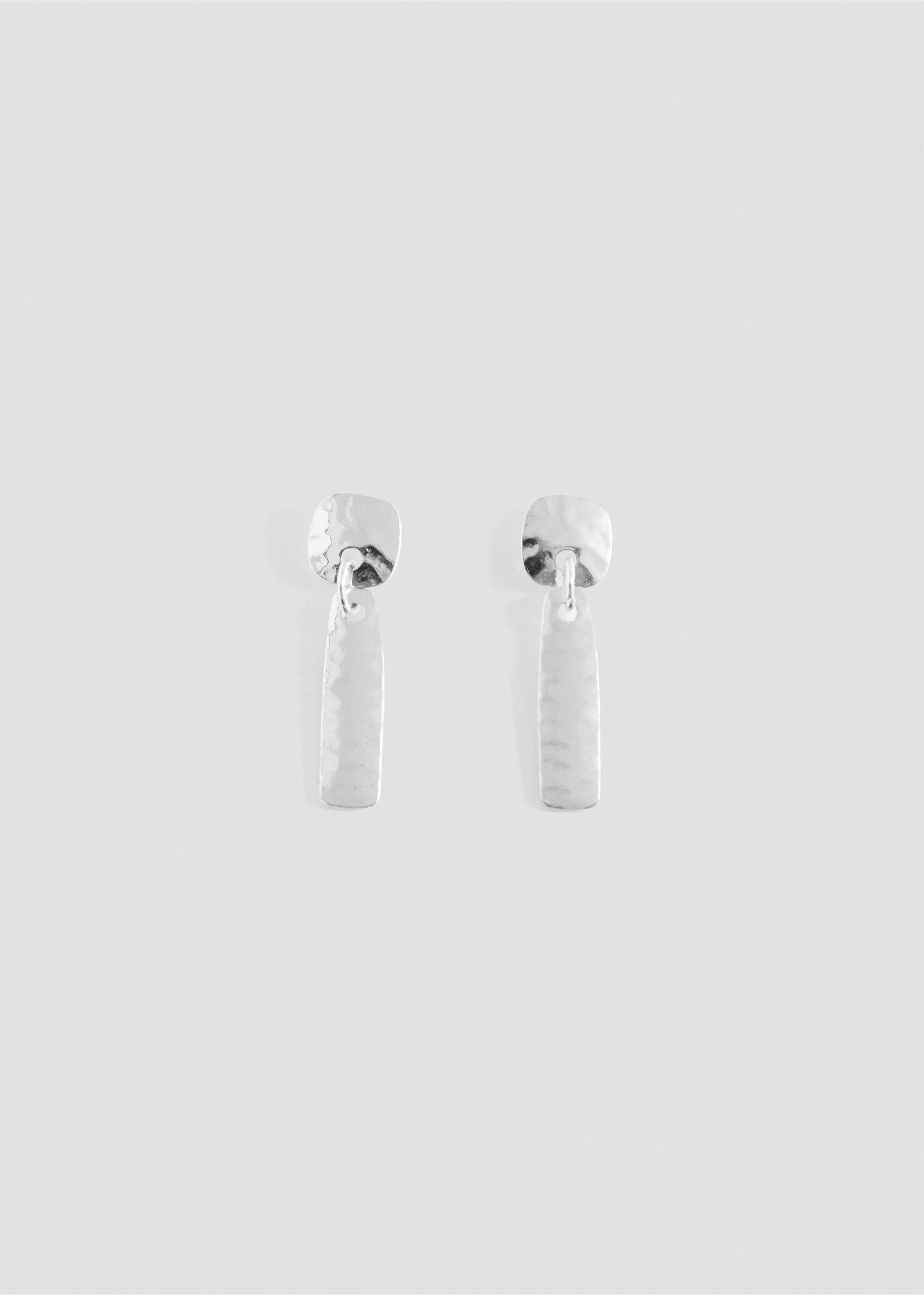 Earrings with geometric appliqué - Article without model, Silver. Ref: 17023811-00.