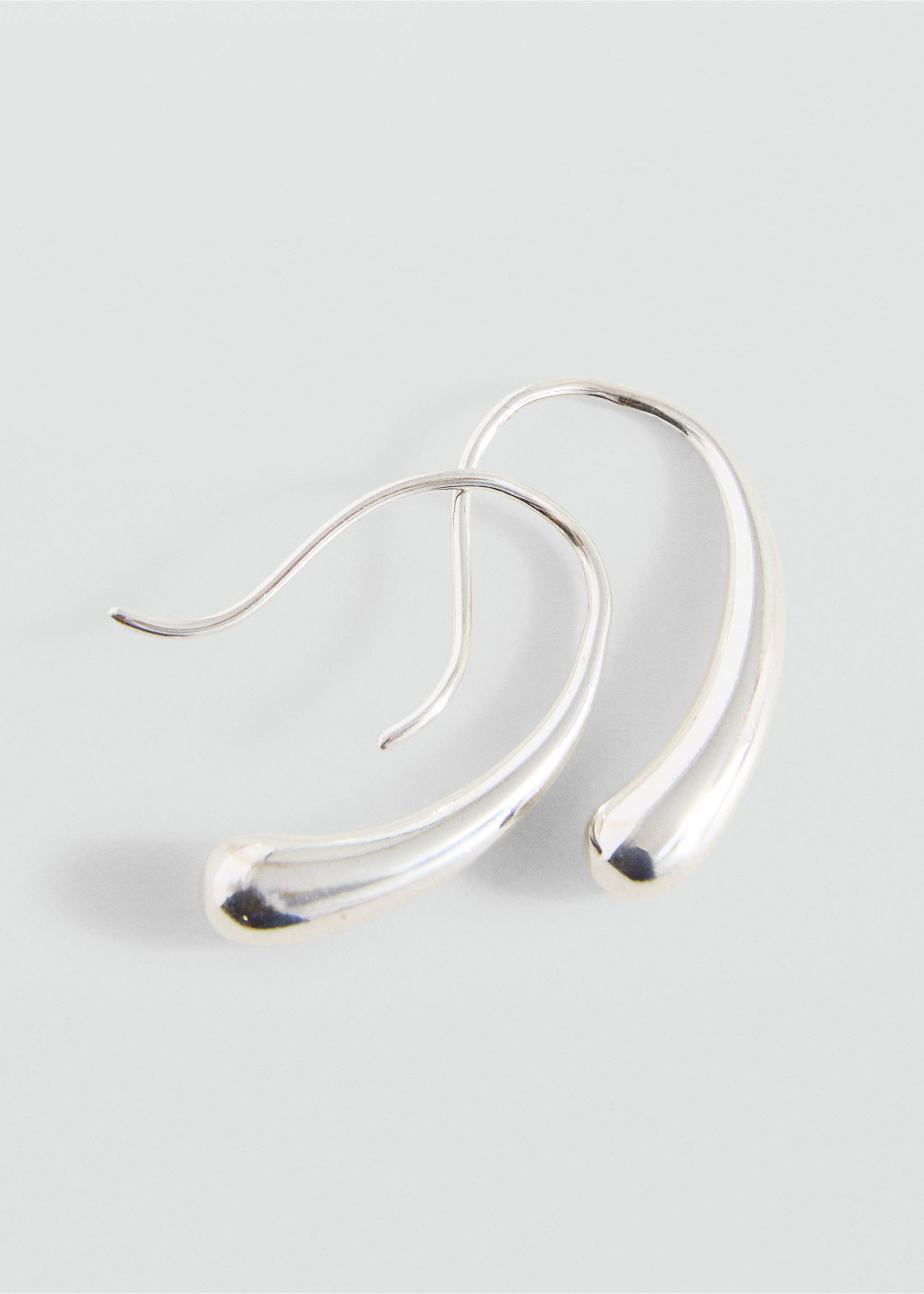 Pendientes gota - Plano medio, Plata. Ref: 17023812-00.