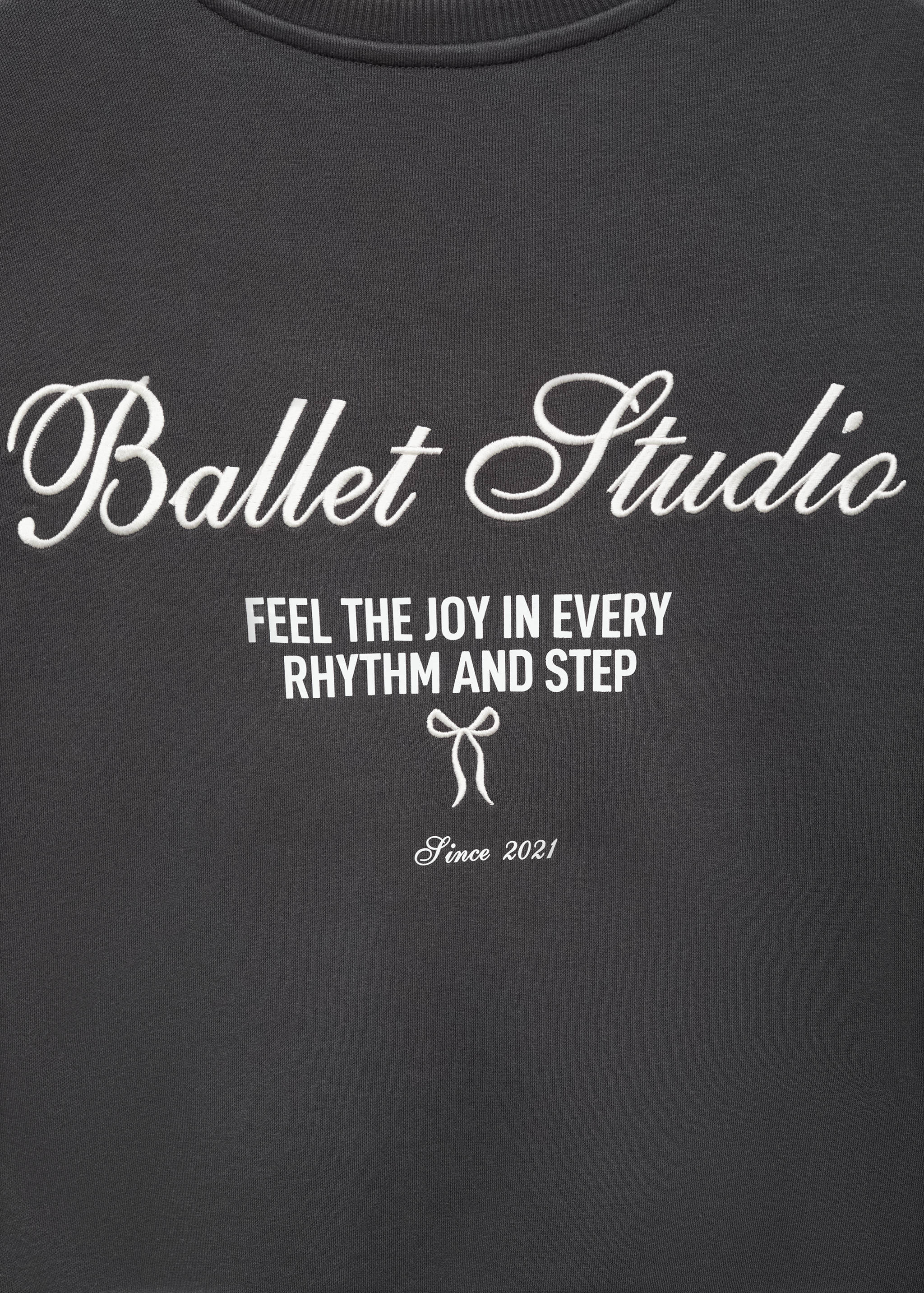 Embroidered message sweatshirt - Details of the article 0