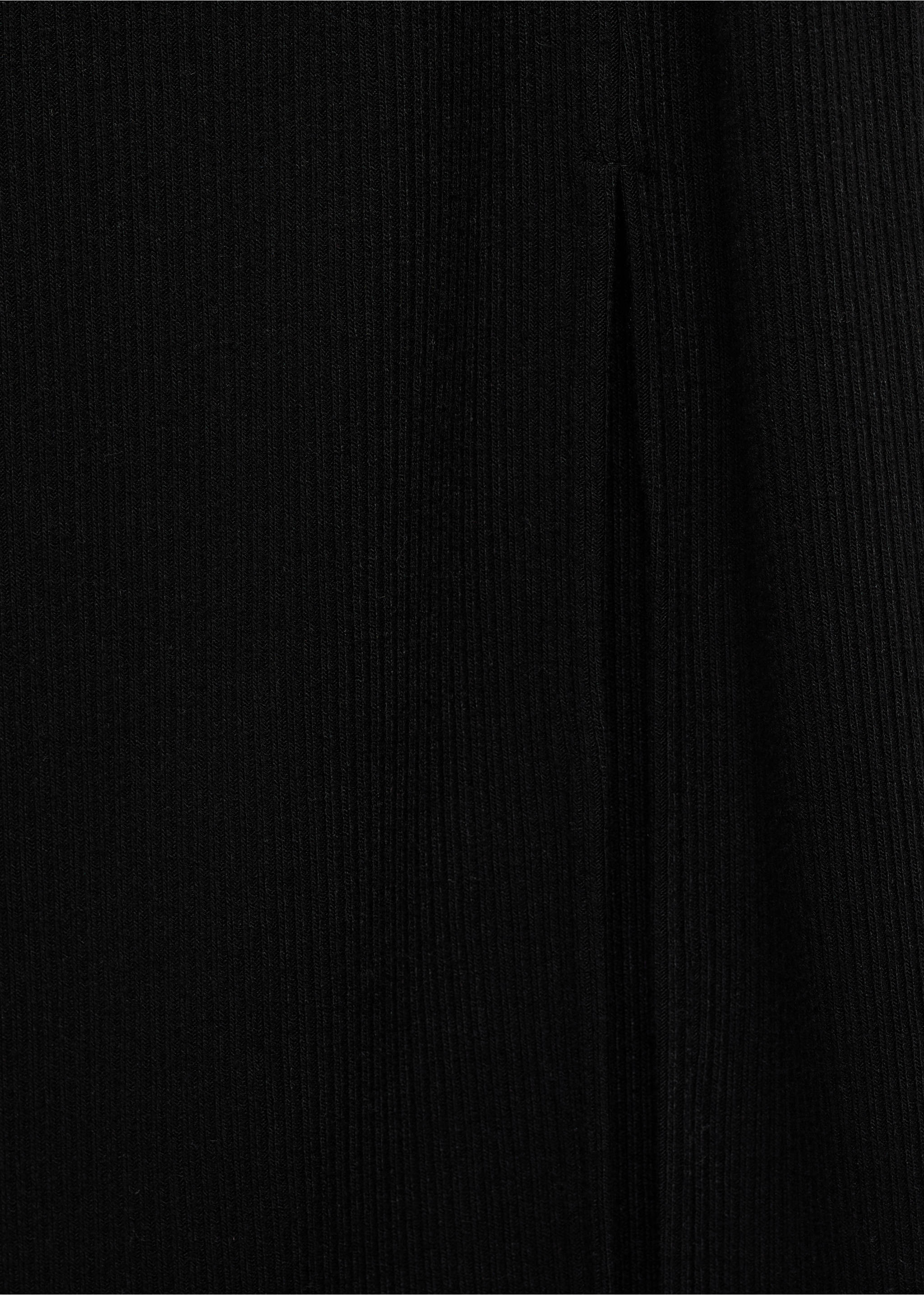 Langes Kleid mit Seitenschlitz - Detail des Artikels 0, Schwarz. Ref: 17024077-00.