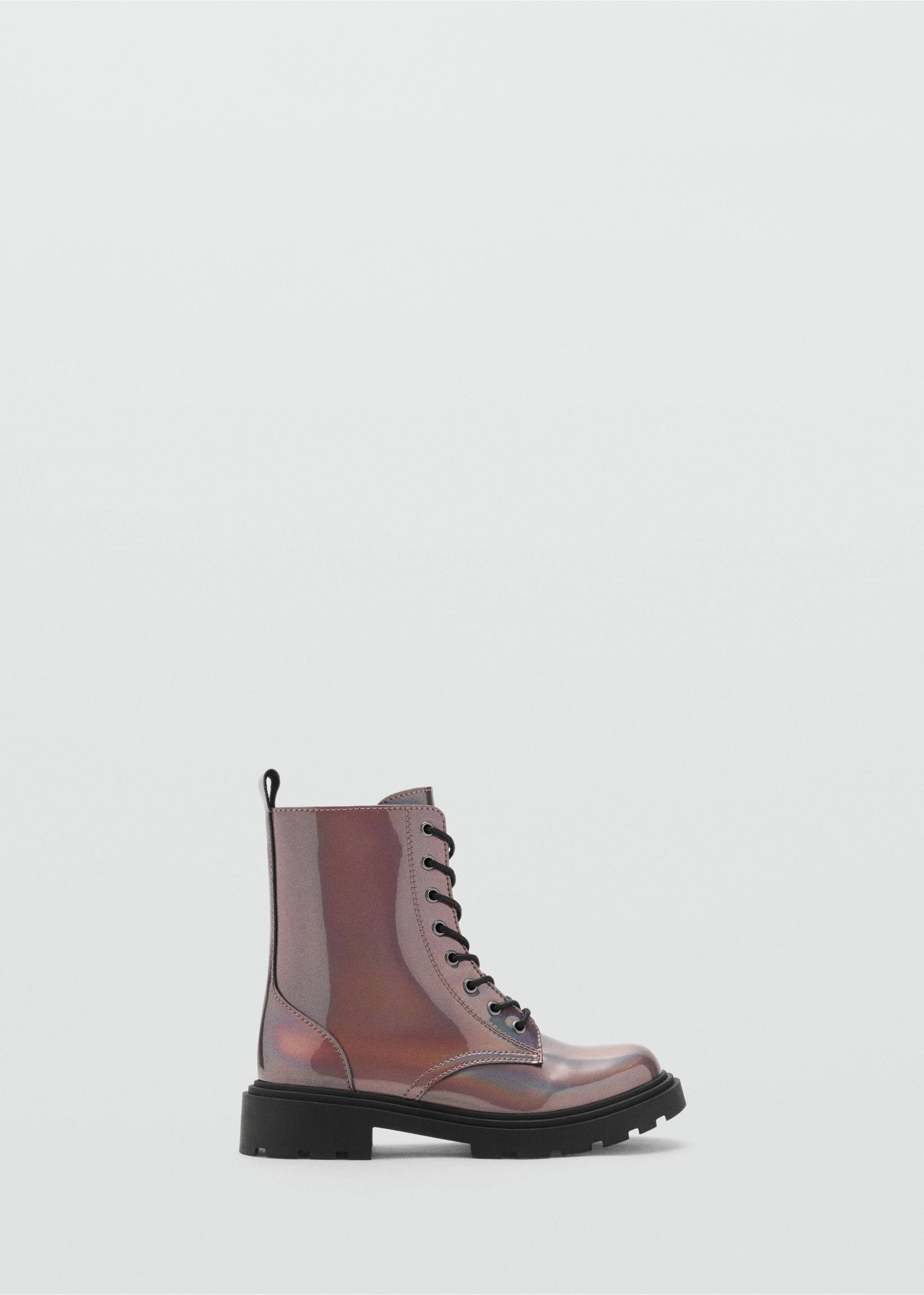 Zipped metallic boots - Article without model, Maroon. Ref: 17024078-00.