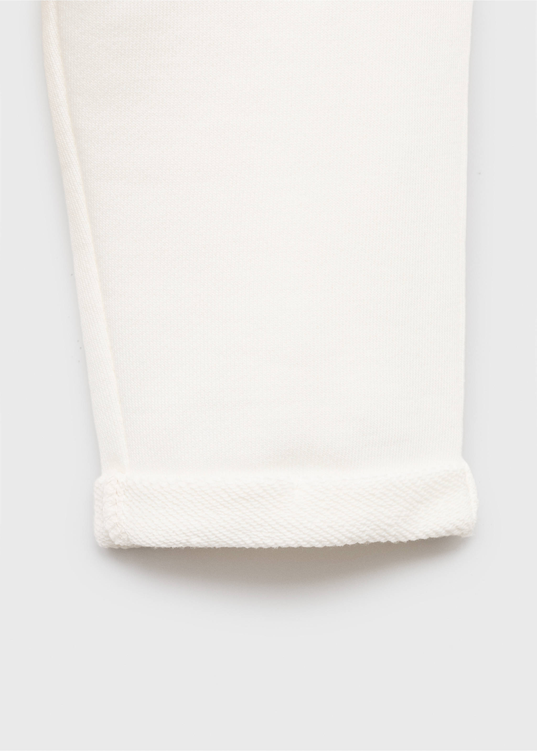 Buttons cotton trousers - Details of the article 8, Off White. Ref: 17024083-00.