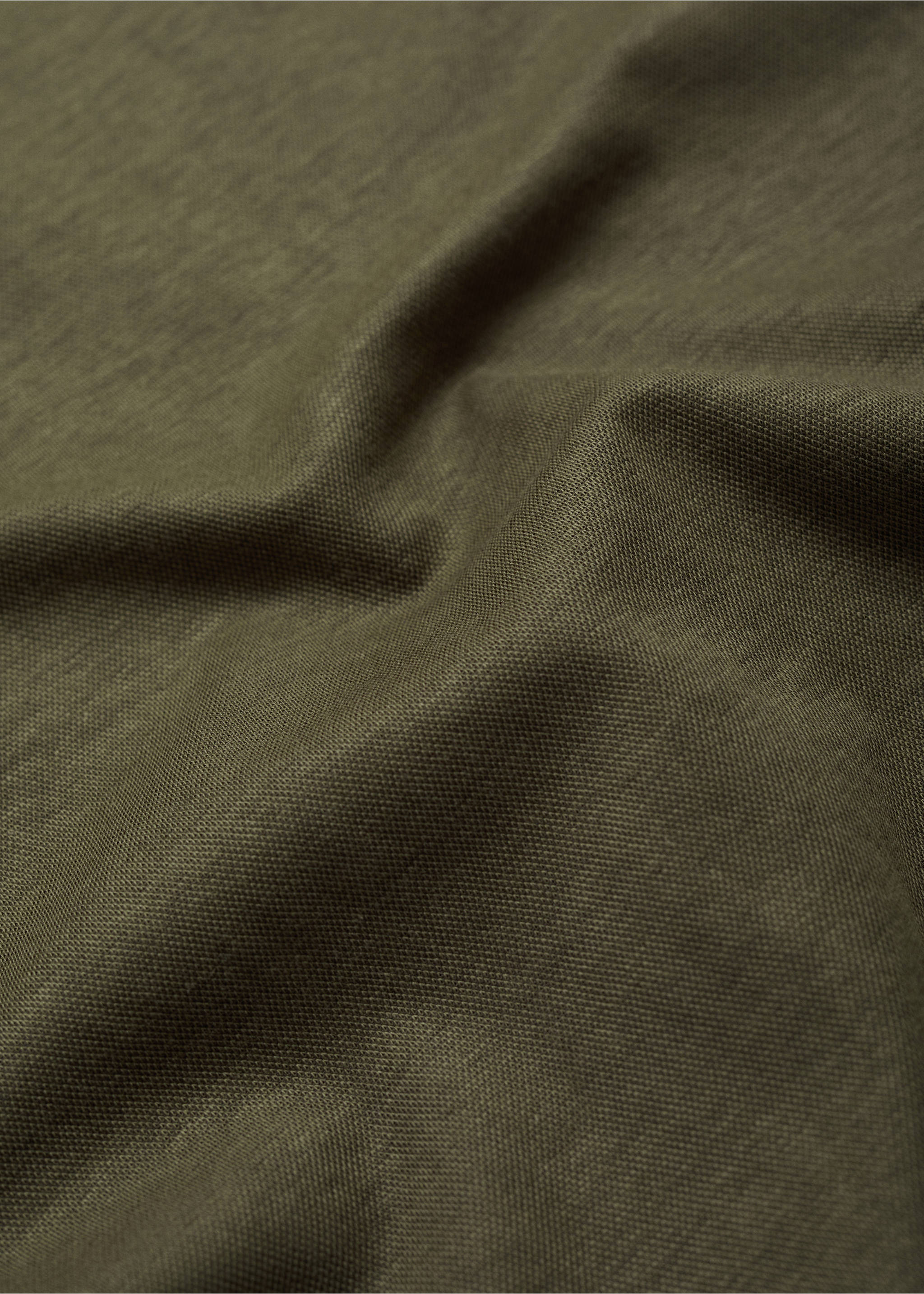 Straight-fit trousers with elastic waist - Details of the article 0, Khaki. Ref: 17024084-00.