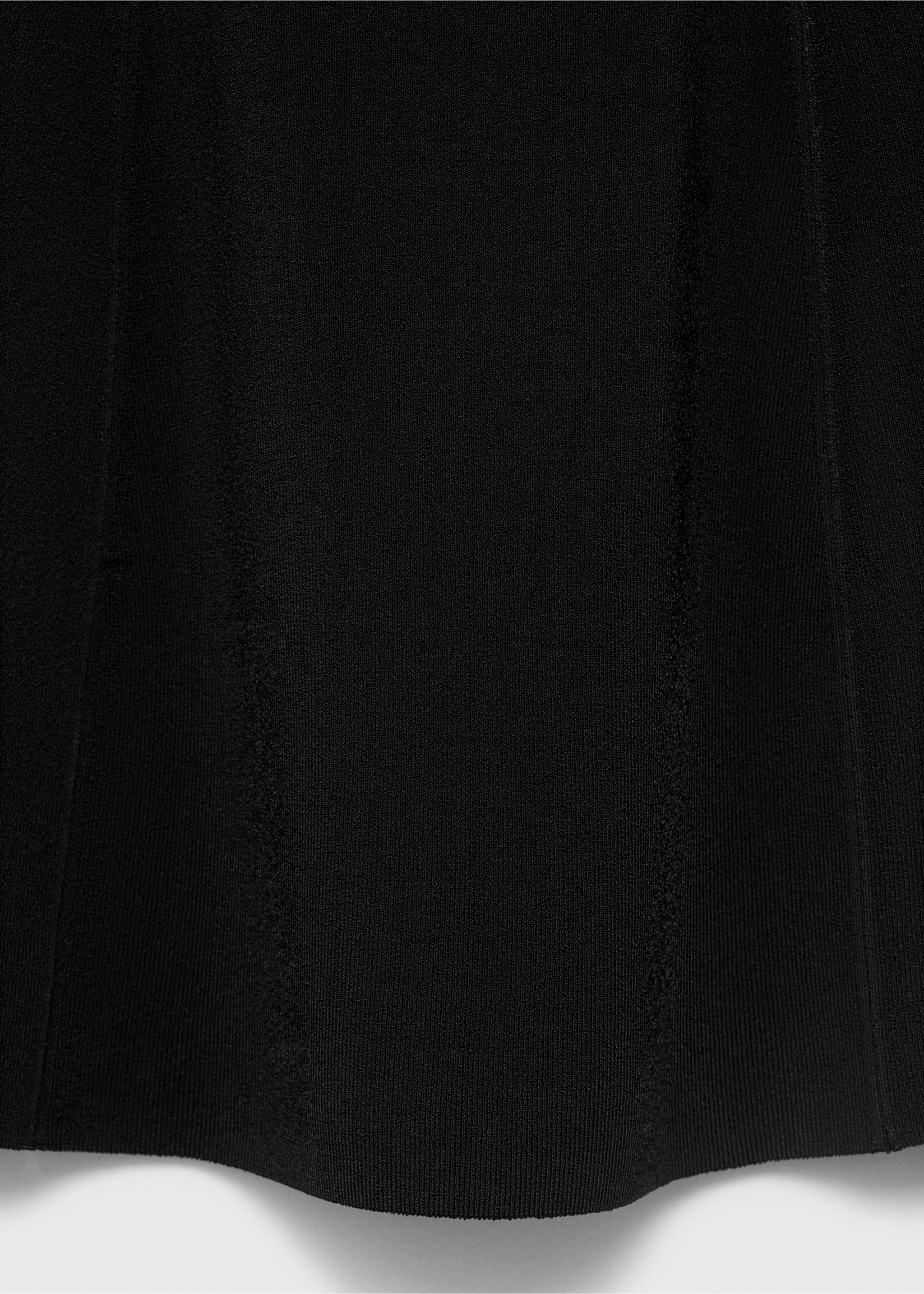 Strapless knitted top - Details of the article 0, Black. Ref: 17024085-00.