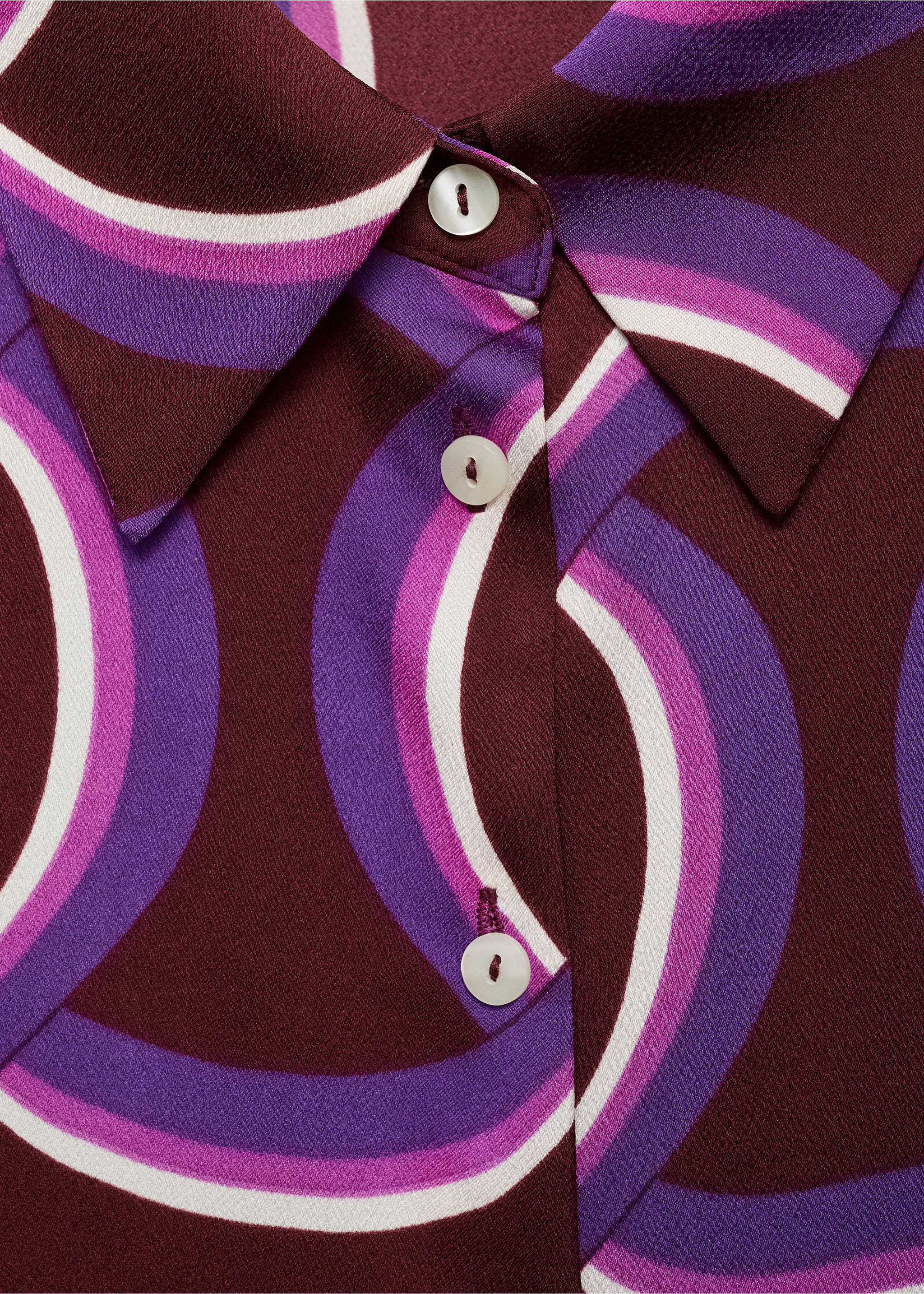 Shirt with abstract print - Details of the article 8, Purple. Ref: 17024086-00.