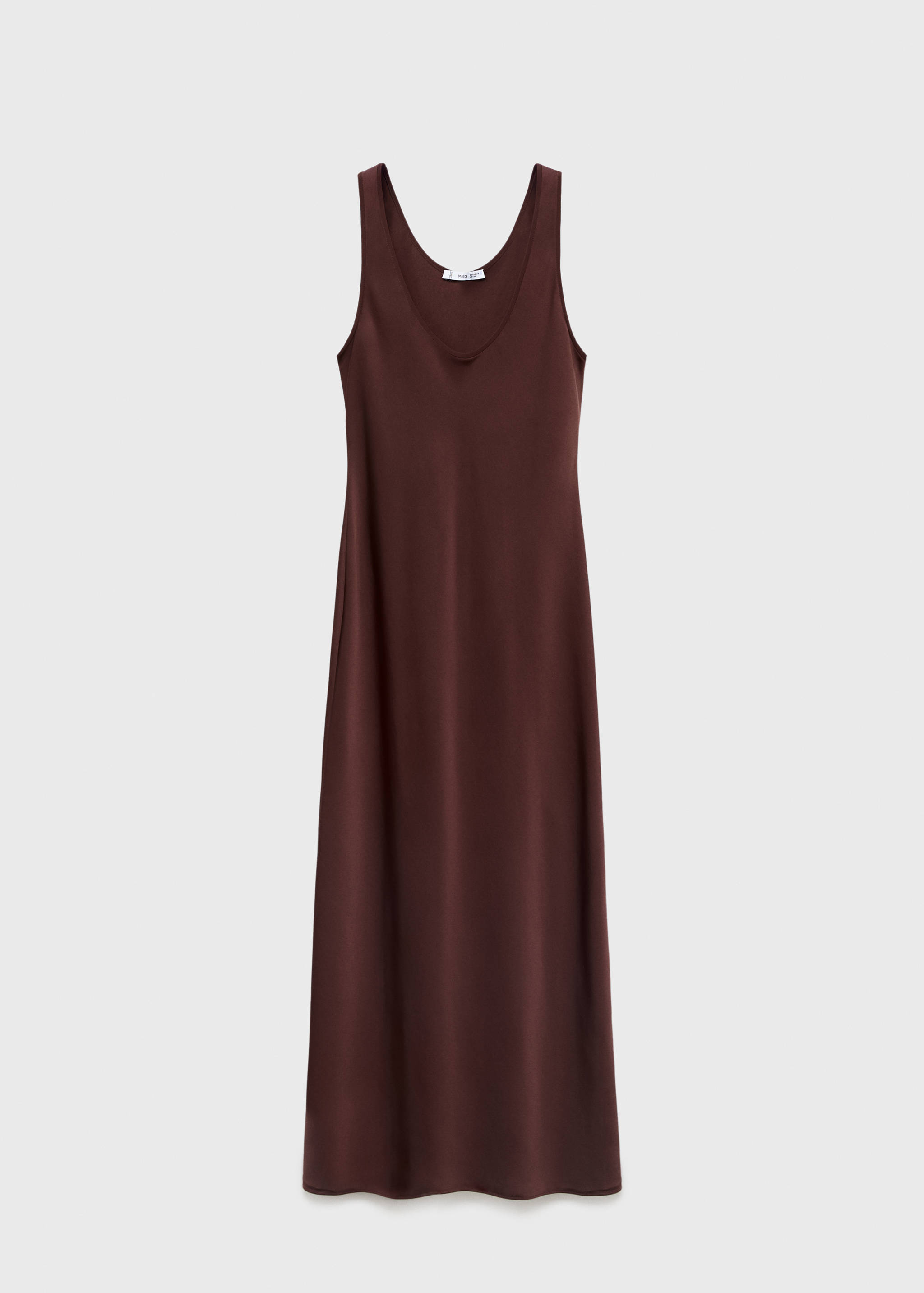Vestido escotado satinado - Artículo sin modelo