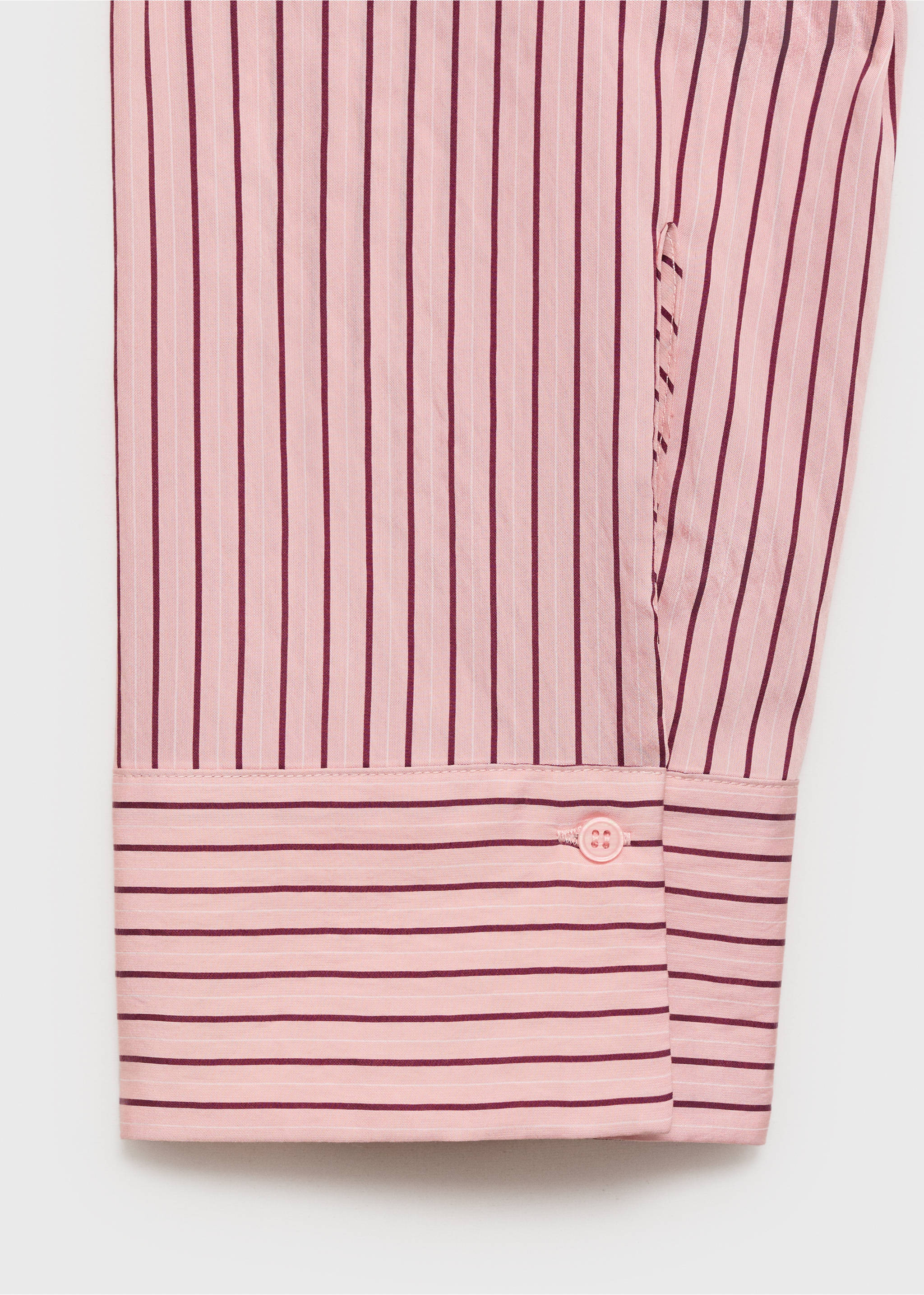 Oversize striped shirt - Details of the article 0, Pink. Ref: 17024094-00.