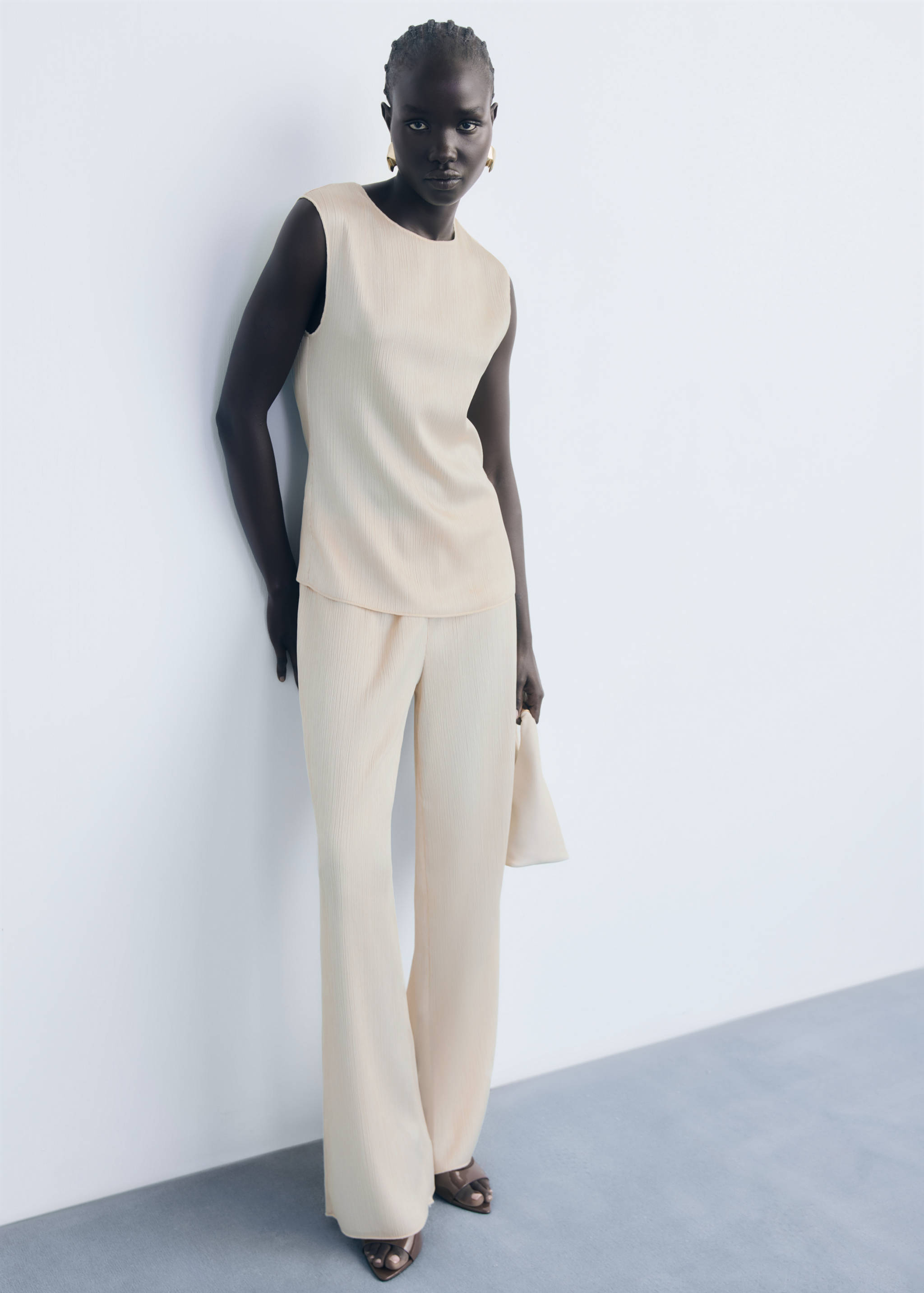 Top punto plisado - Plano general