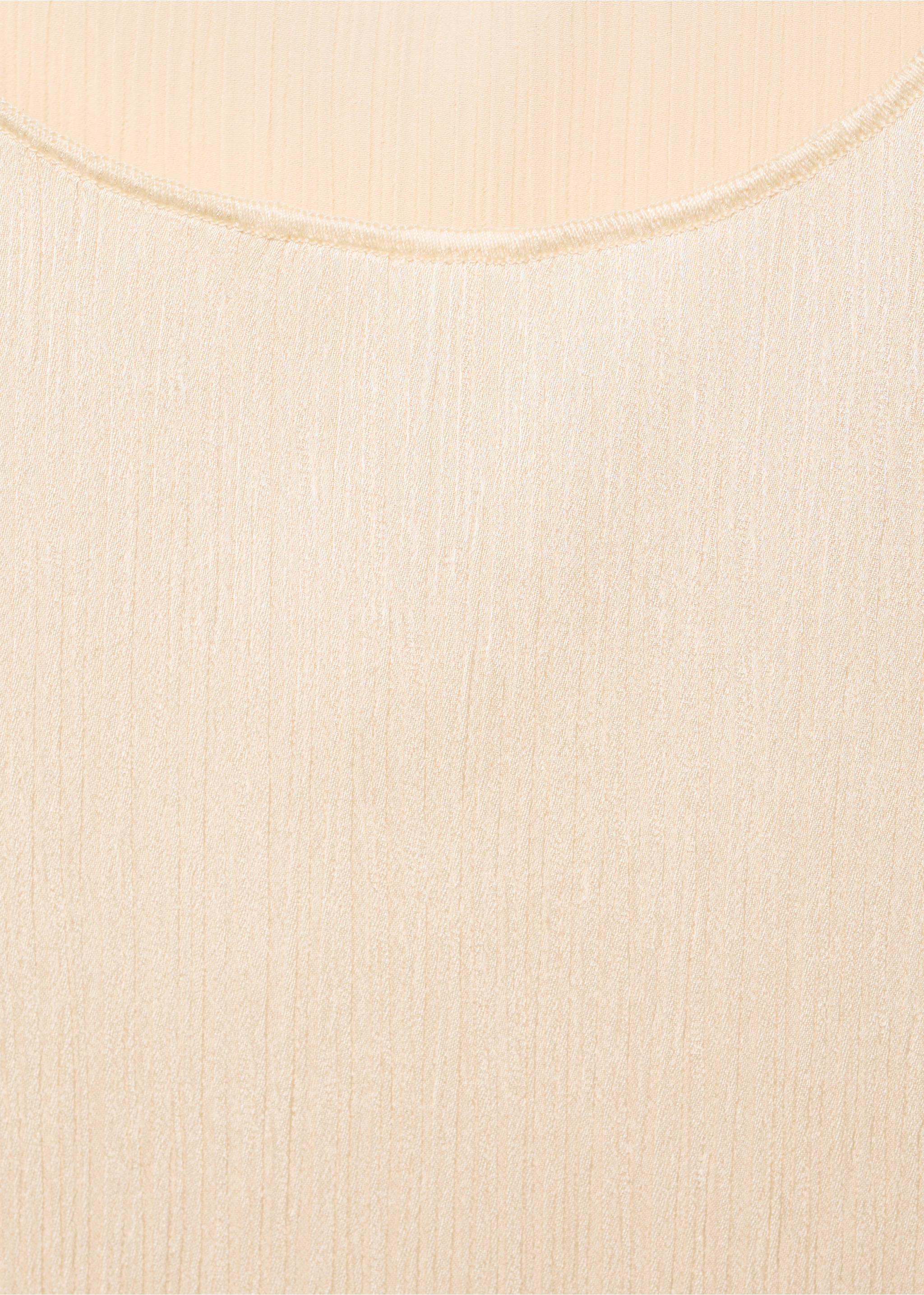 Top maille plissé - Détail de l'article 8, Écru. Ref: 17024097-00.