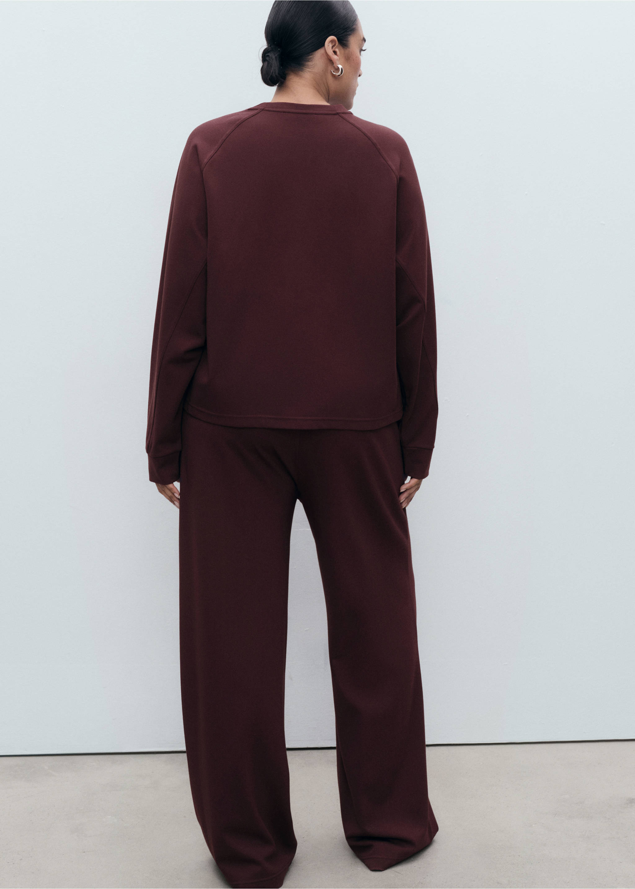 Jogger Pants mit Gummibund - Detail des Artikels 4, Bordeaux. Ref: 17024098-00.